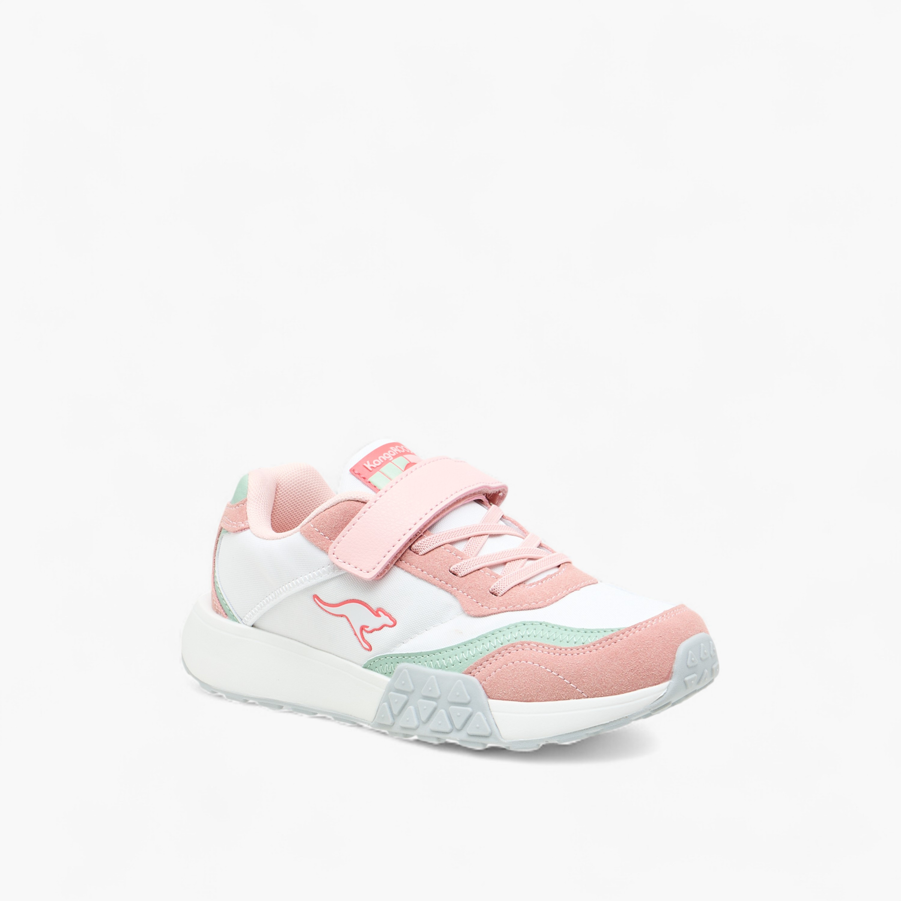 Kangaroos Girls Colourblock Hook & Loop Walking Shoes-girls-shoes-sports-image-2