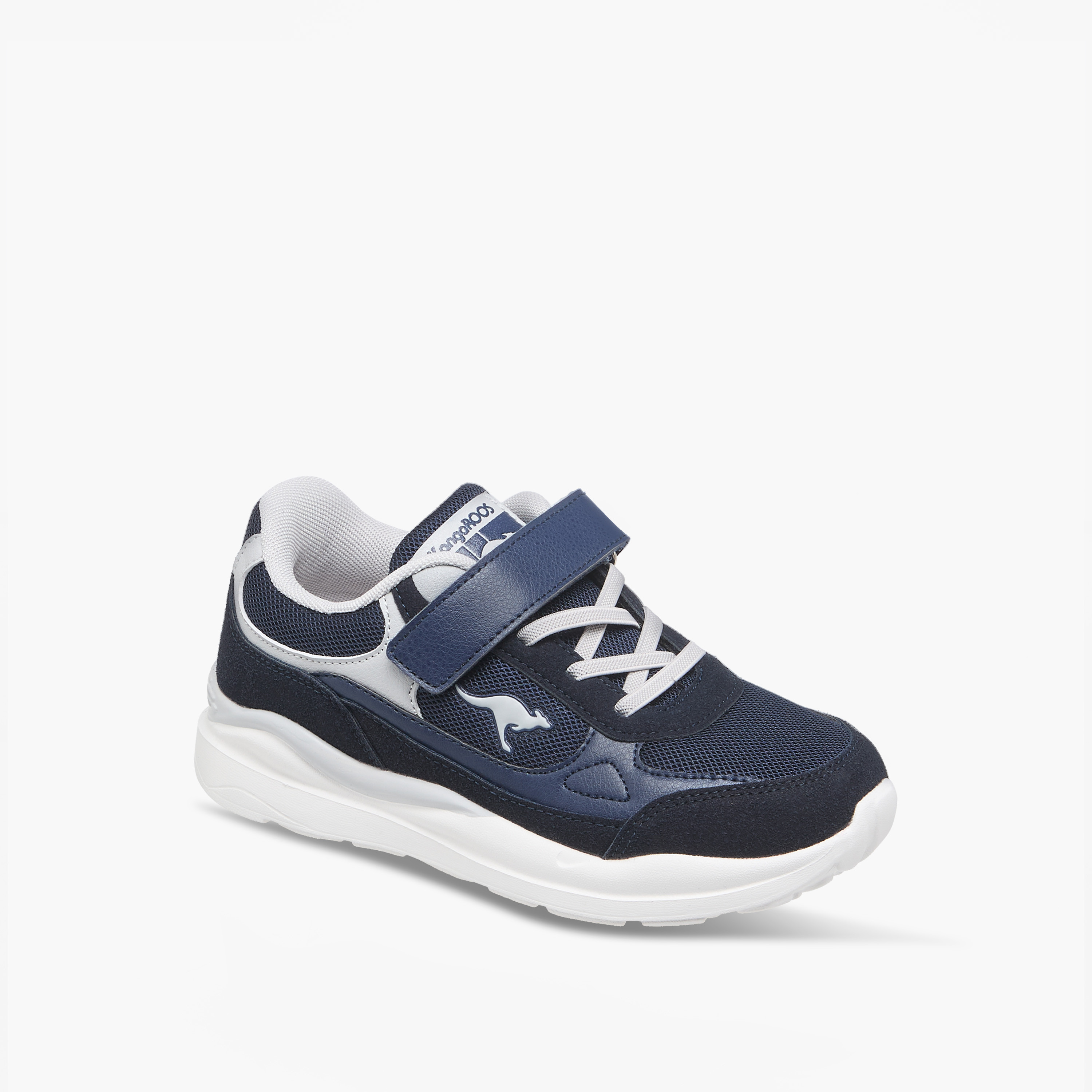 حذاء رياضي بشريط إغلاق لاصق وتفاصيل شعار للبنات من كانجاروس-girls-shoes-sneakers-image-2