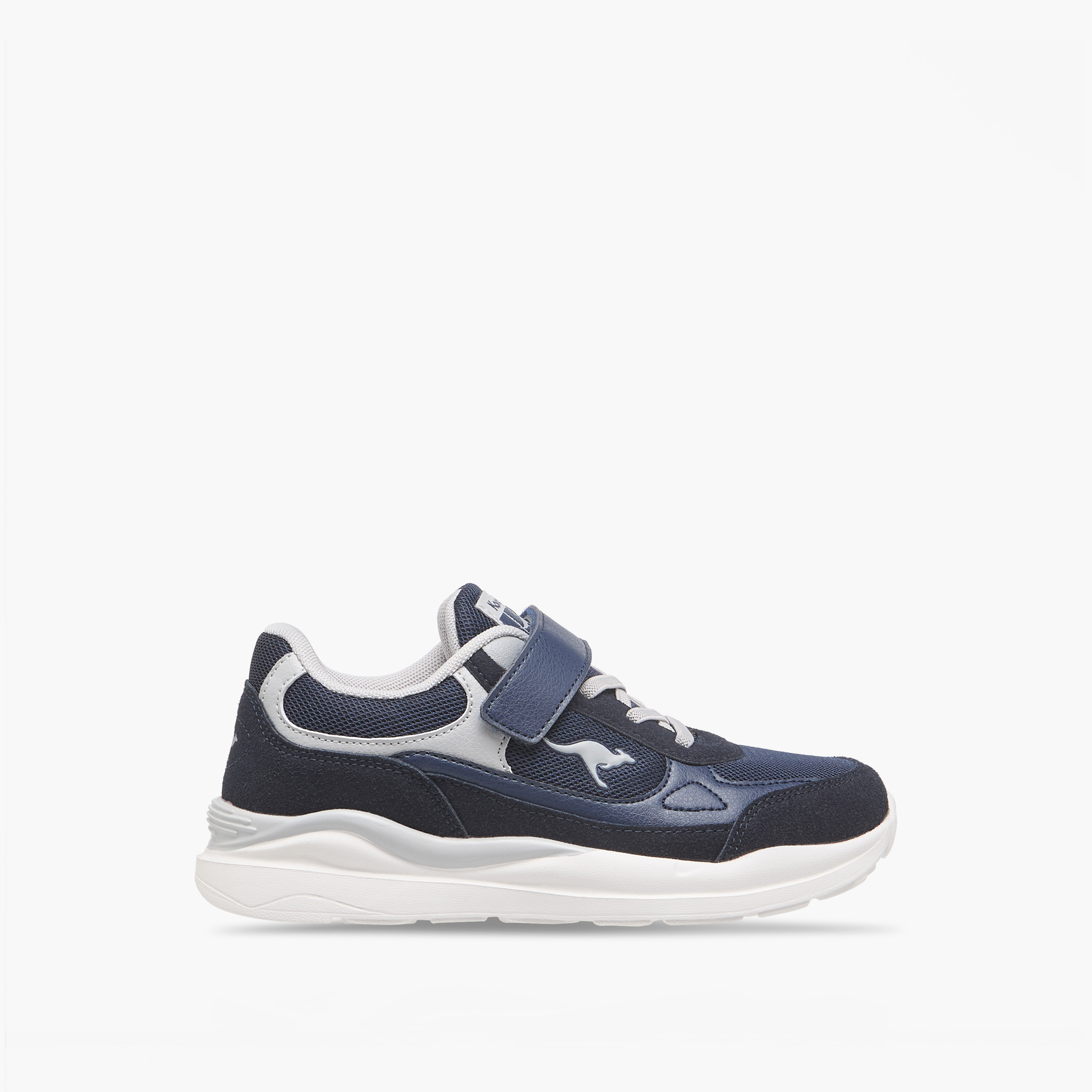 حذاء رياضي بشريط إغلاق لاصق وتفاصيل شعار للبنات من كانجاروس-girls-shoes-sneakers-image-3
