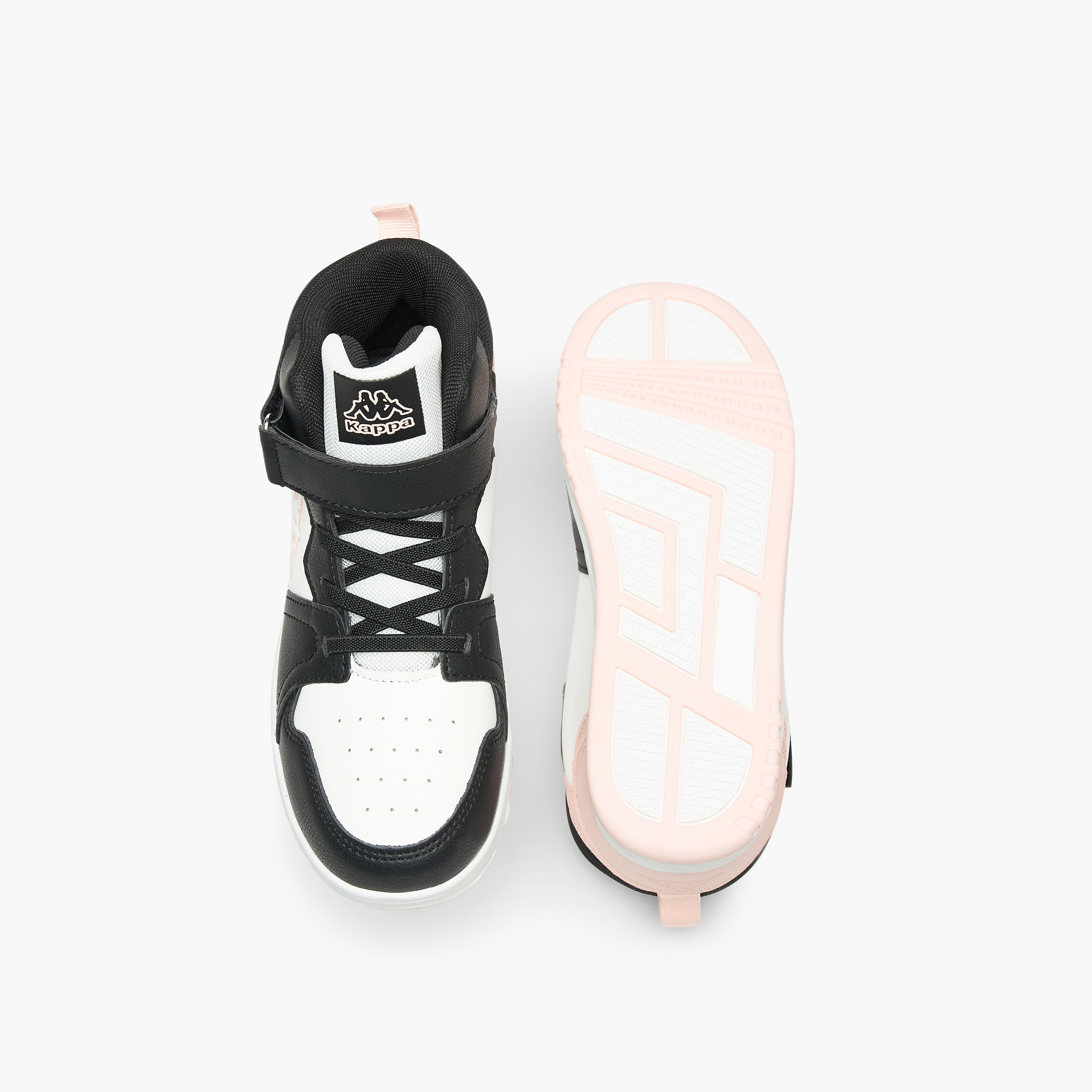 Kappa Girls' Colourblock High Top Sneakers with Hook and Loop Closure-girls-shoes-sneakers-image-4