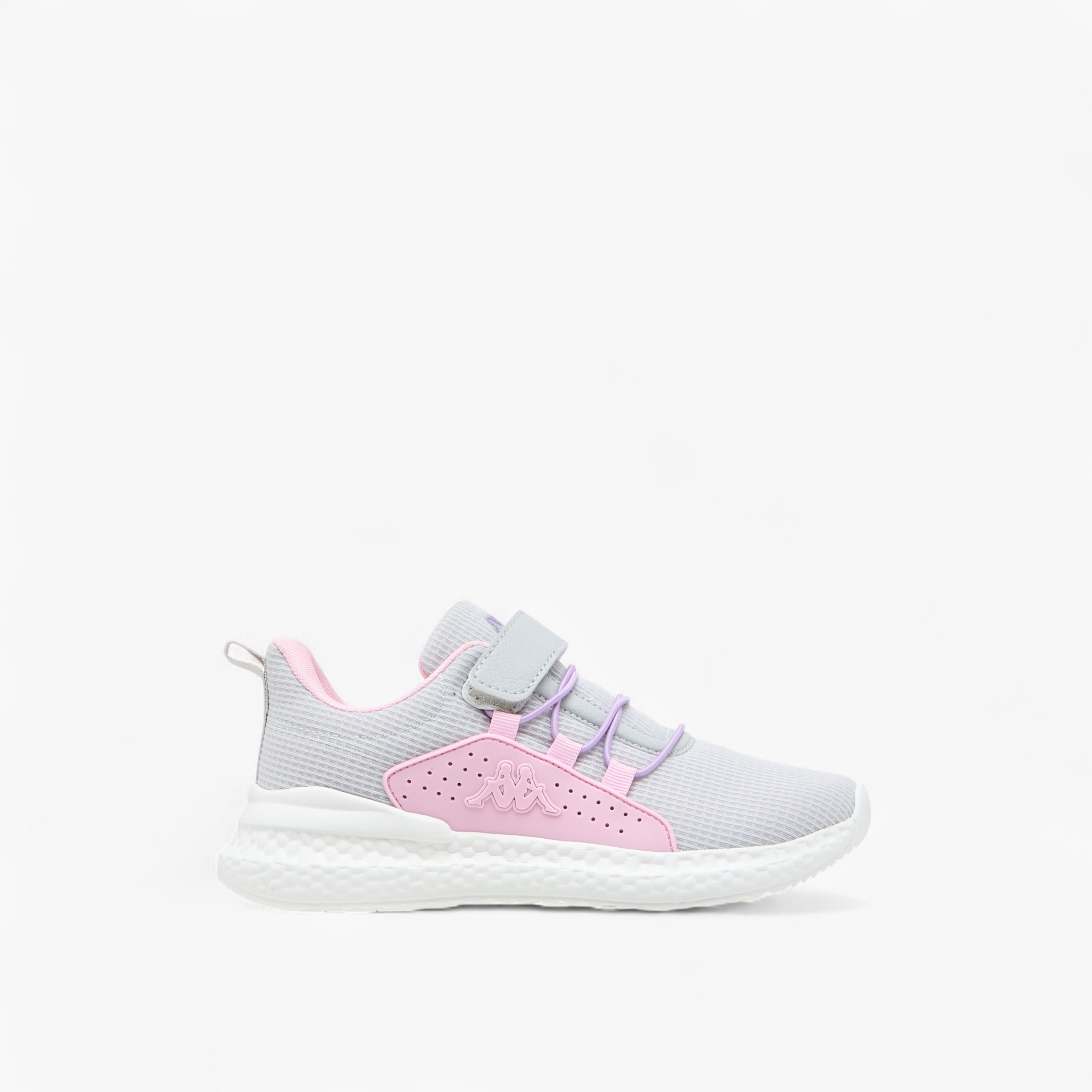 Kappa Girls' Textured Sports Shoes with Hook and Loop Closure-girls-shoes-sneakers-image-3