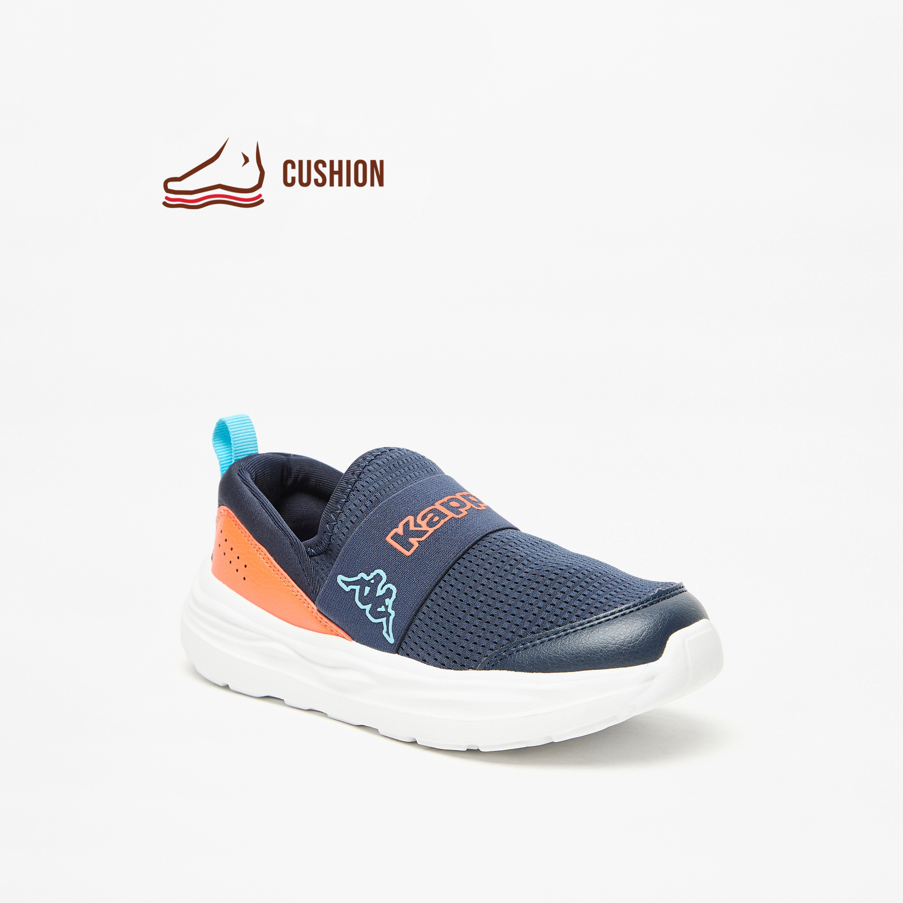 Shop Kappa Boys Textured Slip On Sports Shoes with Cushioning Online Splash Bahrain