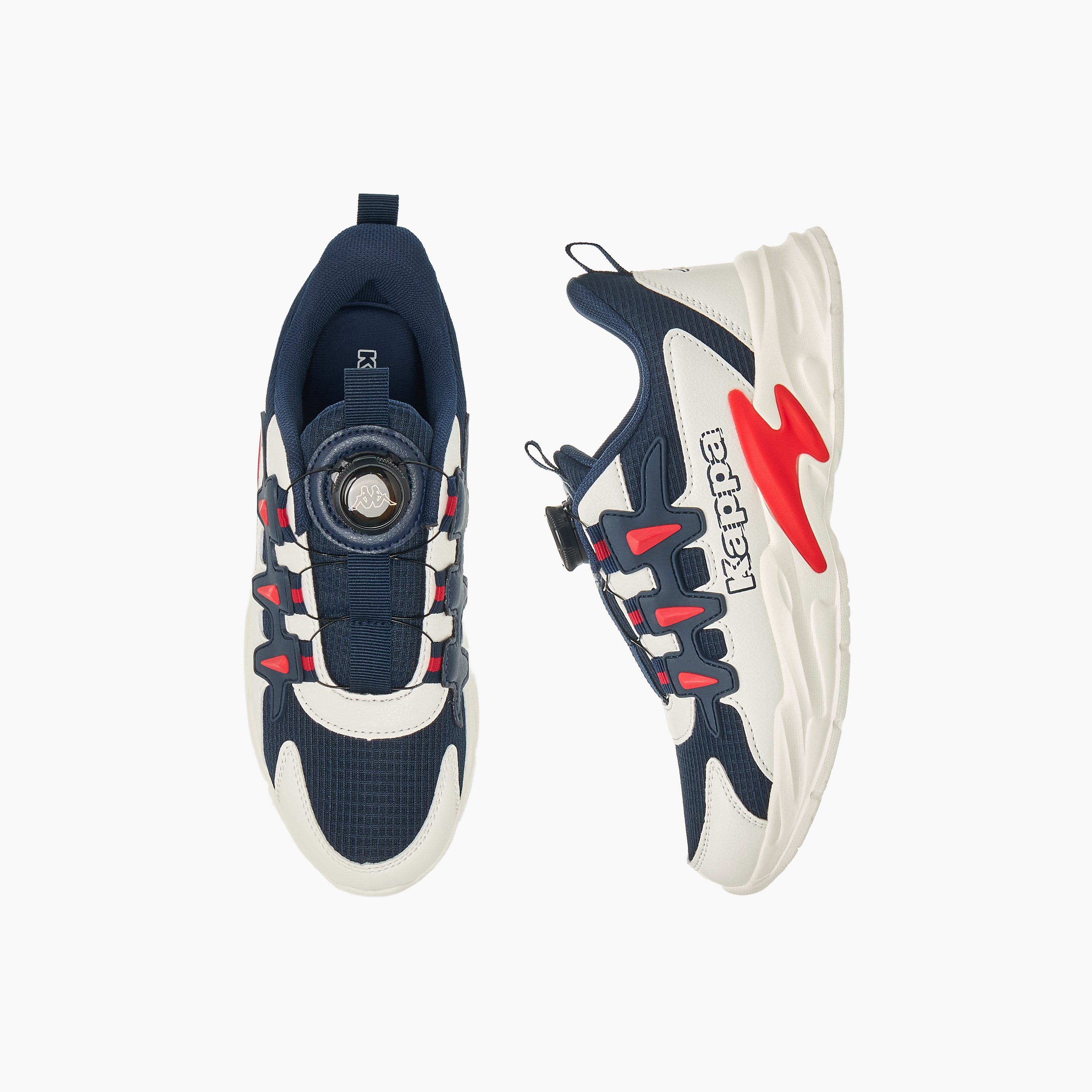Kappa Boys Panelled Rotating Buckle Sports Shoes-boys-shoes-sneakers-image-1