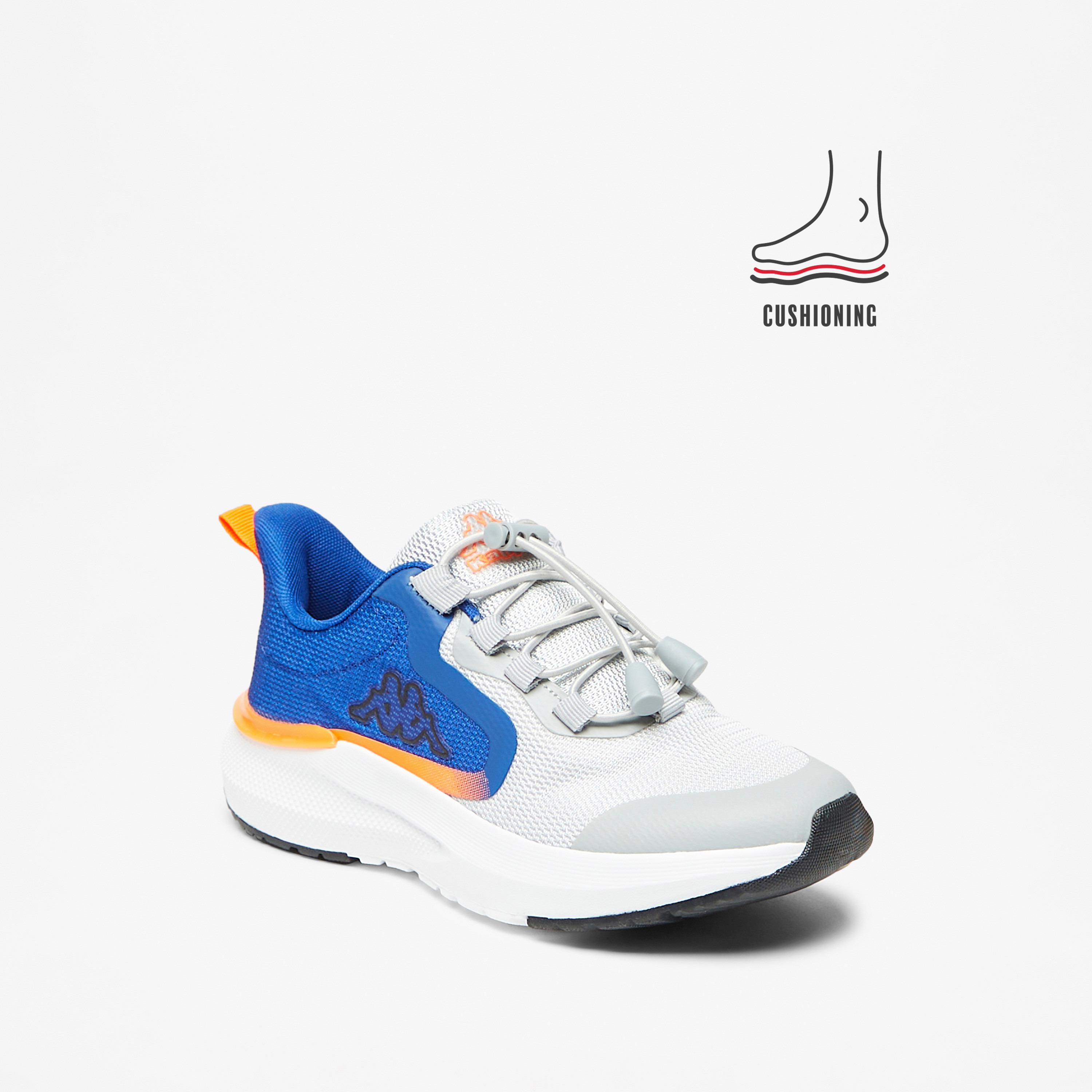 Buy Kappa Boys Colourblock Drawstring Sneakers with Cushioning Online for Boys Centrepoint Bahrain