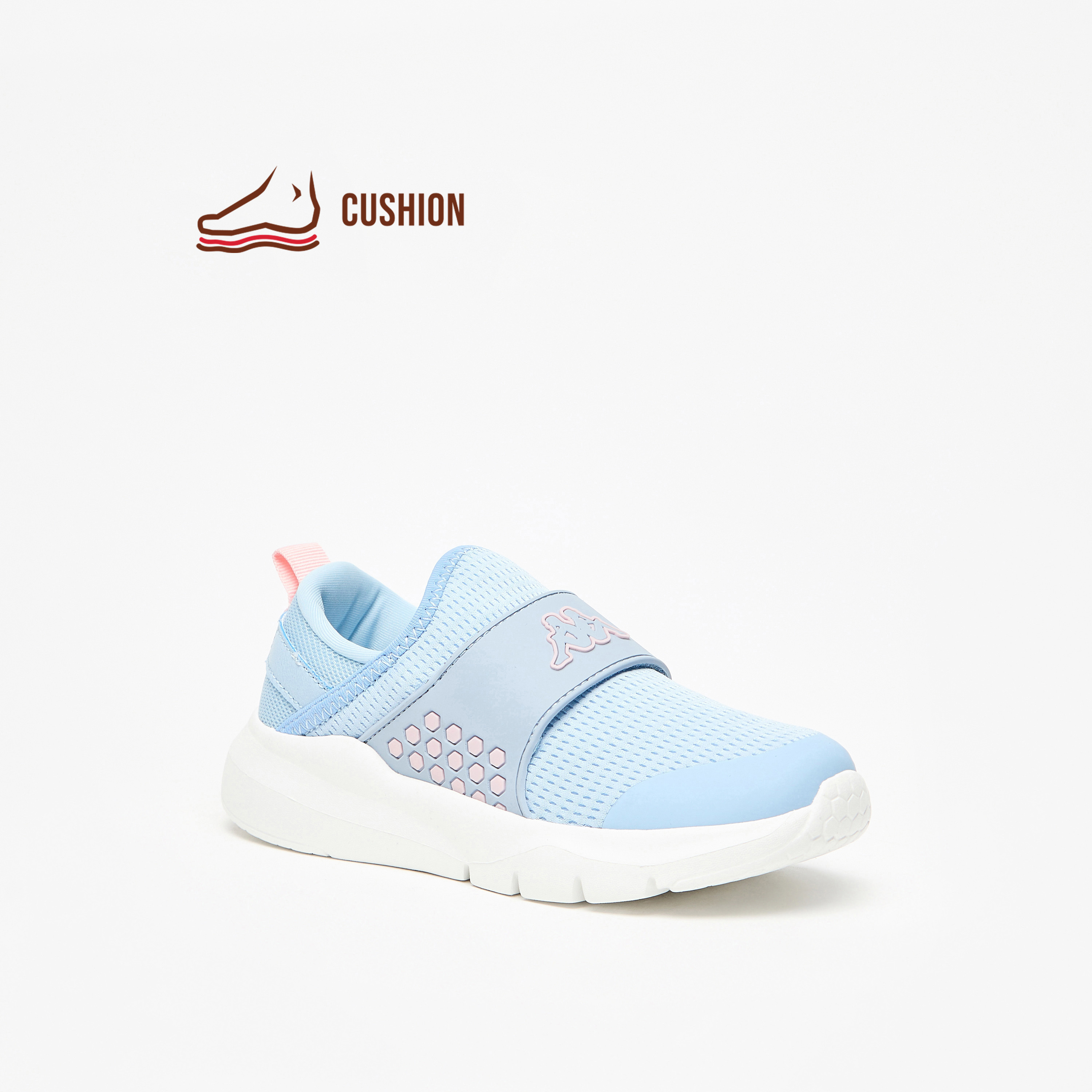 Kappa Girls' Textured Slip-On Sports Shoes with Cushioning-girls-shoes-sneakers-image-6