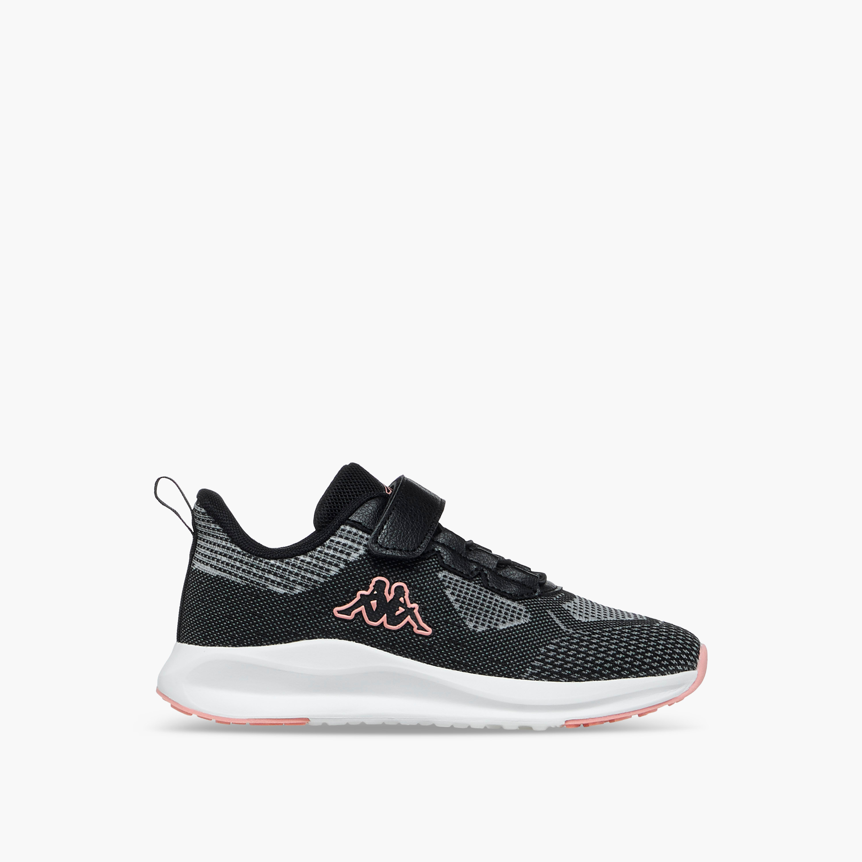 Kappa Girls Colourblock Hook & Loop Walking Shoes-sports-girls-shoes-image-3