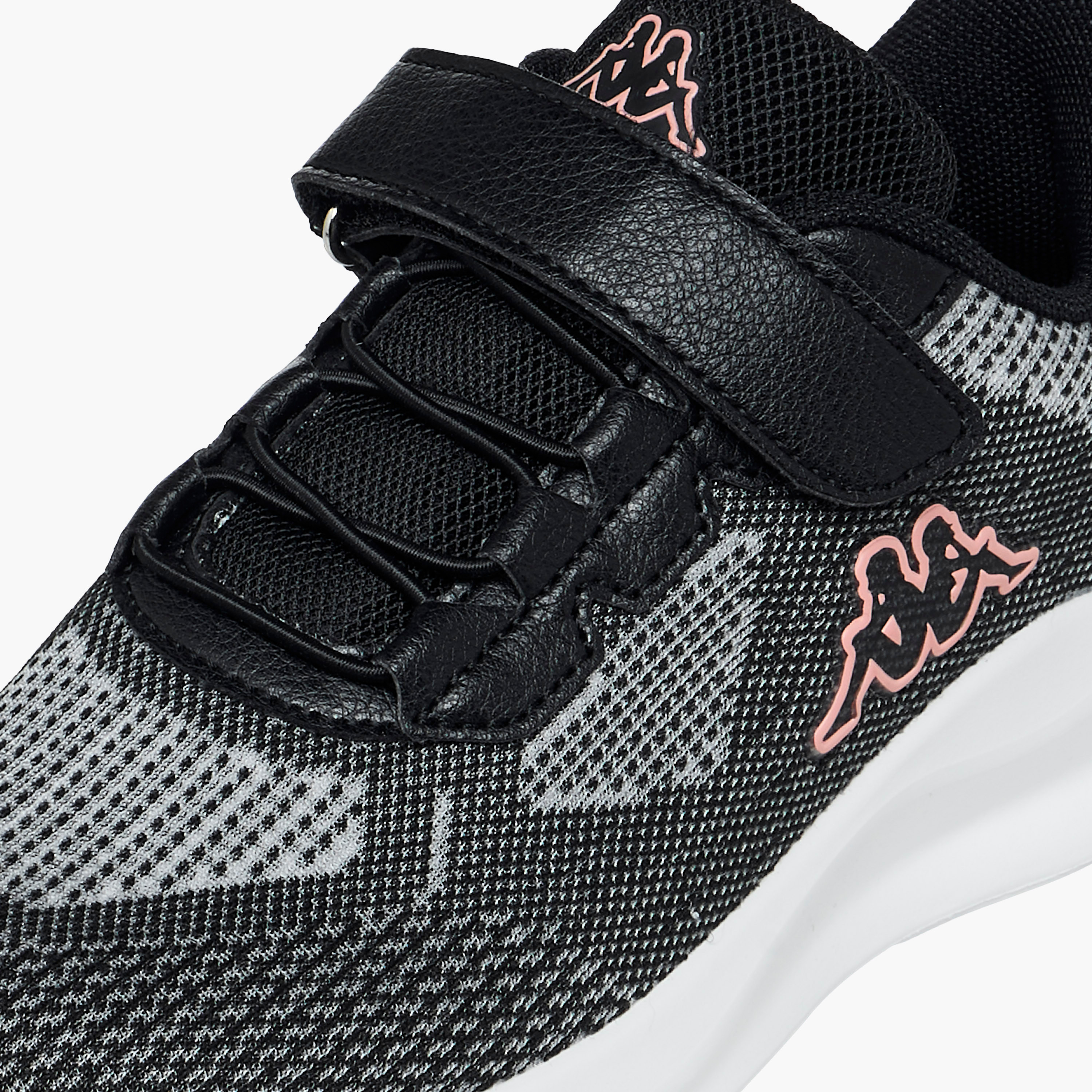 Kappa Girls Colourblock Hook & Loop Walking Shoes-sports-girls-shoes-image-4