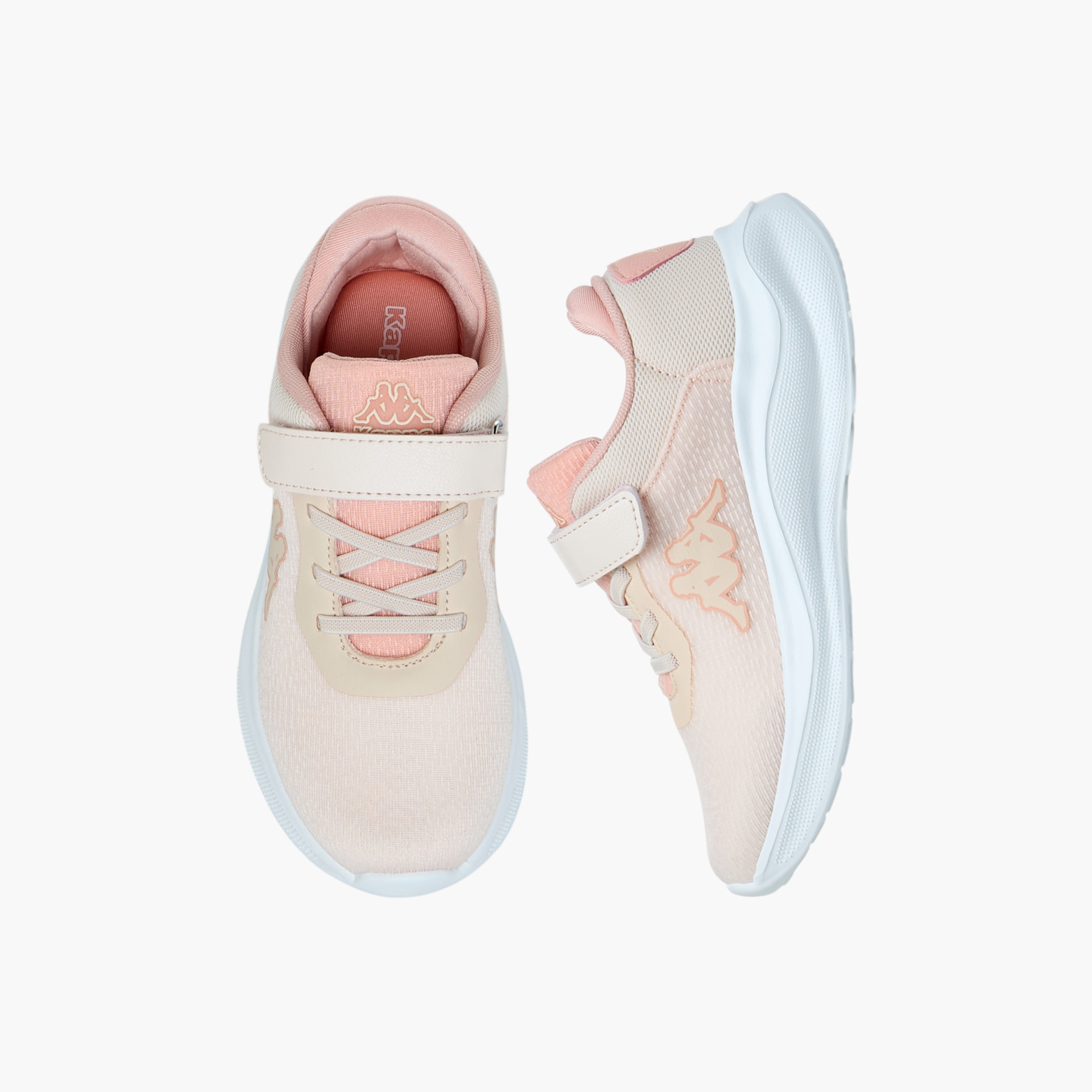 Kappa Girls Logo Print Hook & Loop Walking Shoes-girls-shoes-sneakers-image-1