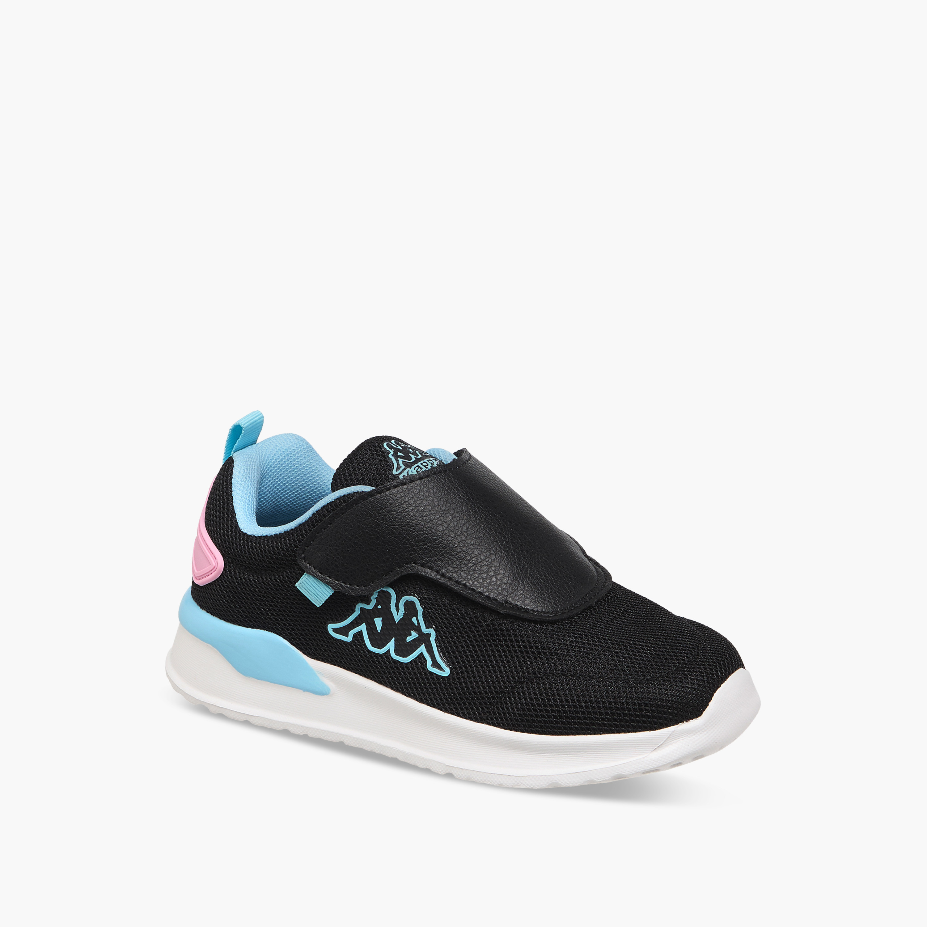 Kappa Girls' Pull Tab Detail Sports Shoes with Hook and Loop Closure-girls-shoes-sneakers-image-2