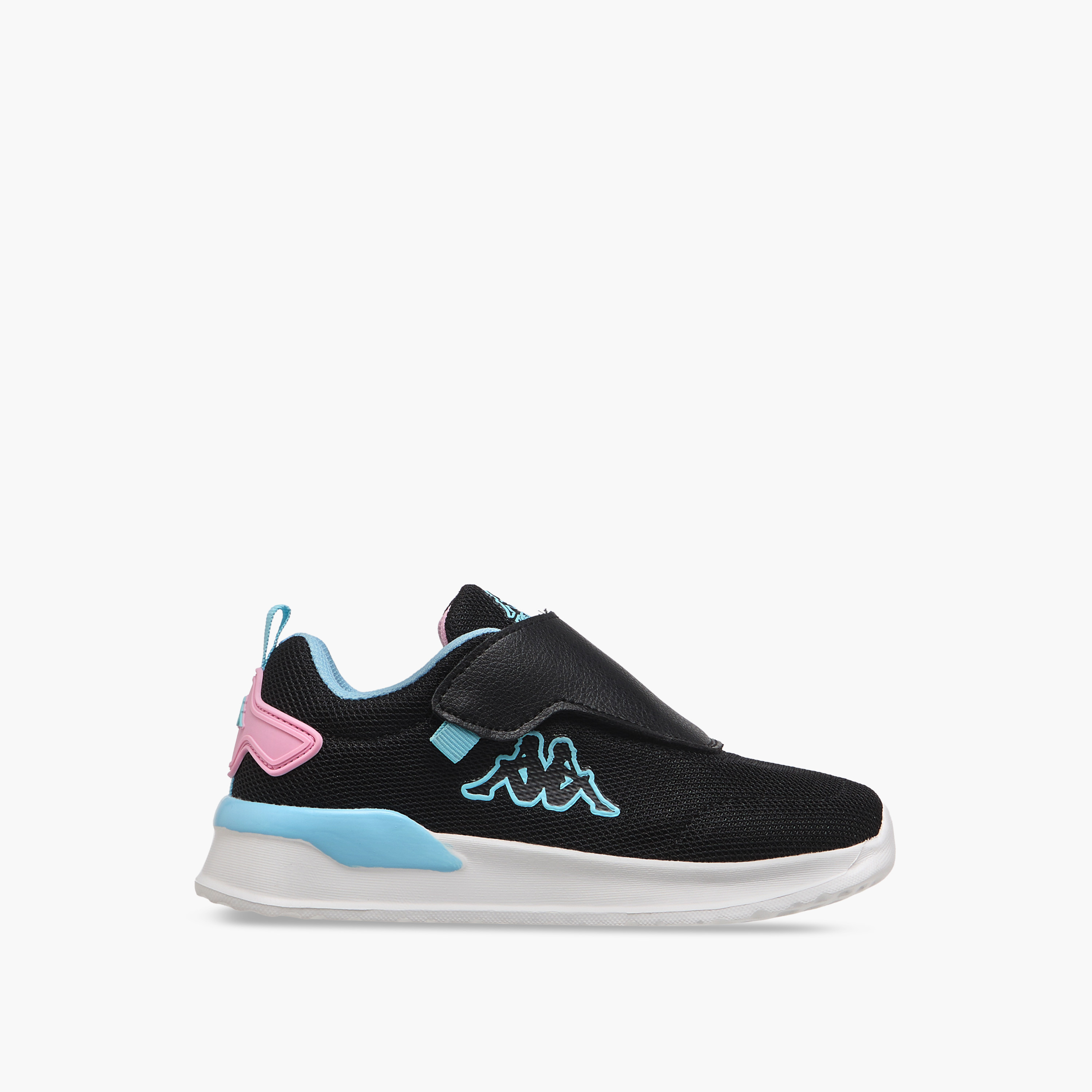 Kappa Girls' Pull Tab Detail Sports Shoes with Hook and Loop Closure-girls-shoes-sneakers-image-3