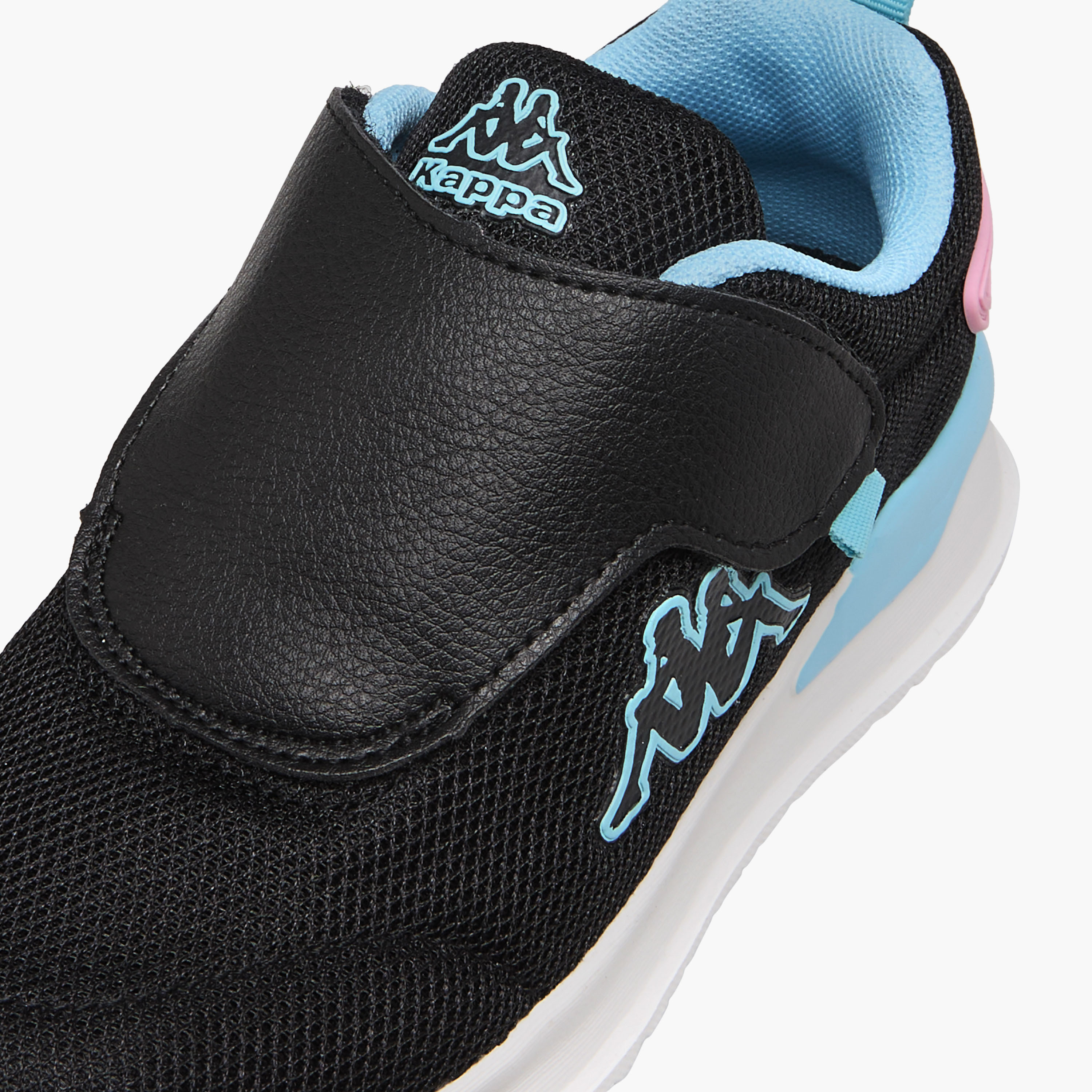Kappa Girls' Pull Tab Detail Sports Shoes with Hook and Loop Closure-girls-shoes-sneakers-image-4