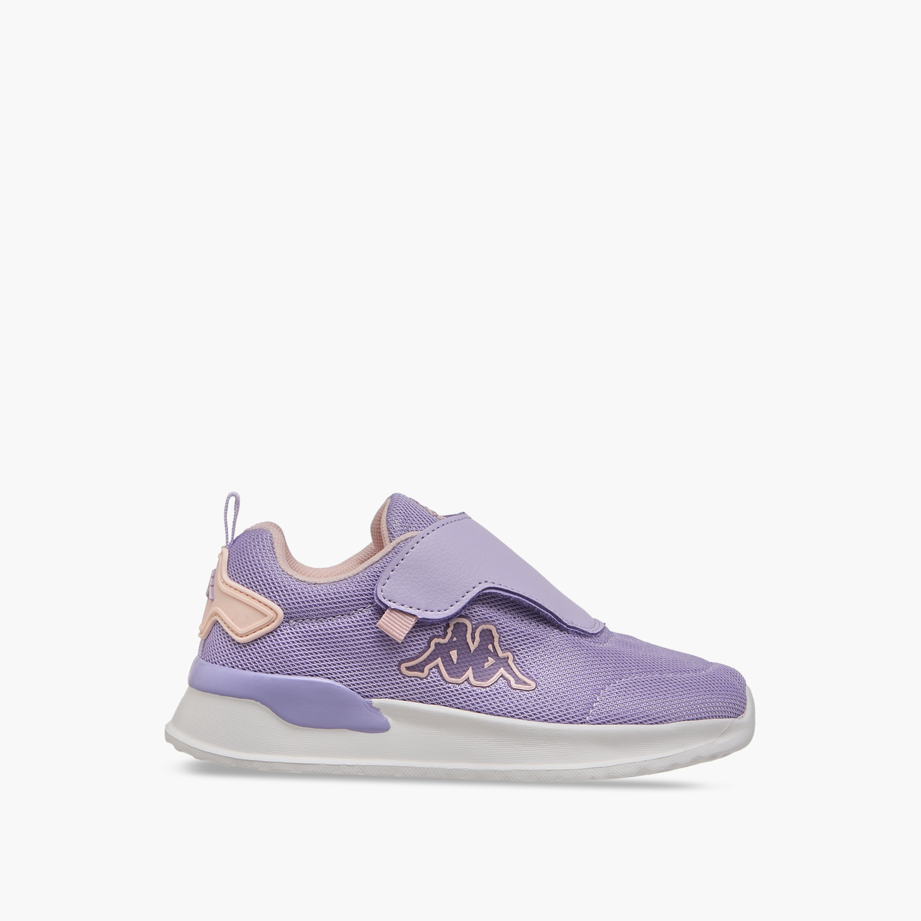 Kappa Girls' Pull Tab Detail Sports Shoes with Hook and Loop Closure-girls-shoes-sneakers-image-3