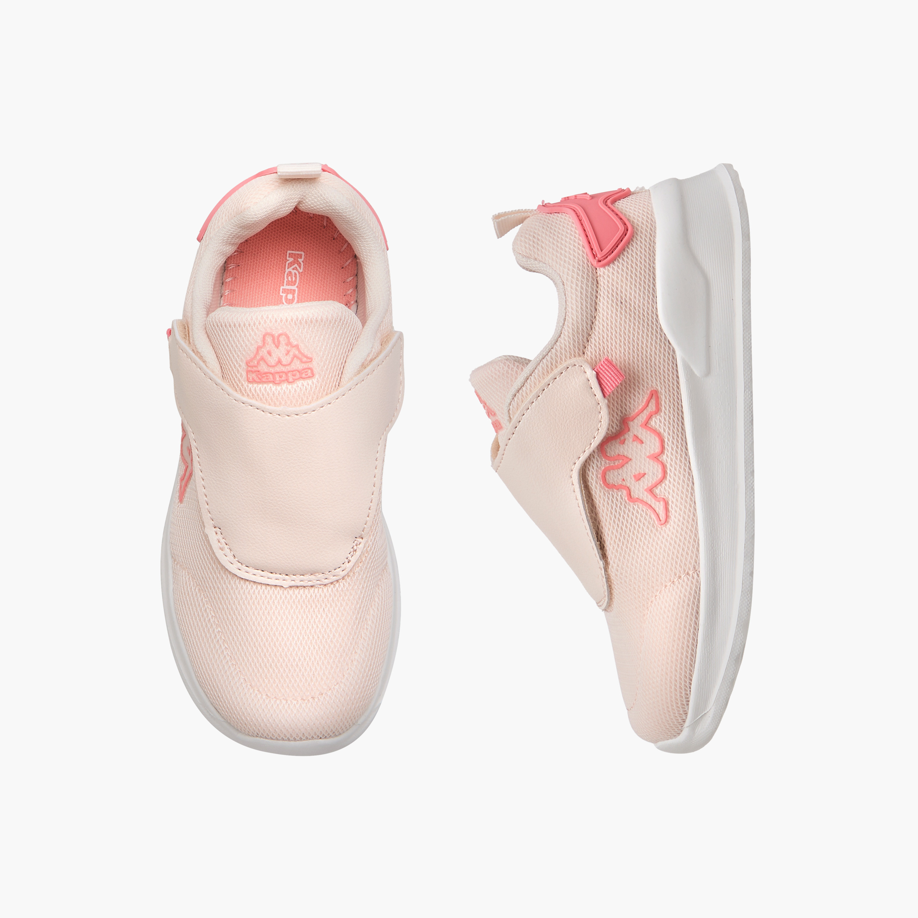 Kappa Girls' Pull Tab Detail Sports Shoes with Hook and Loop Closure-girls-shoes-sneakers-image-1