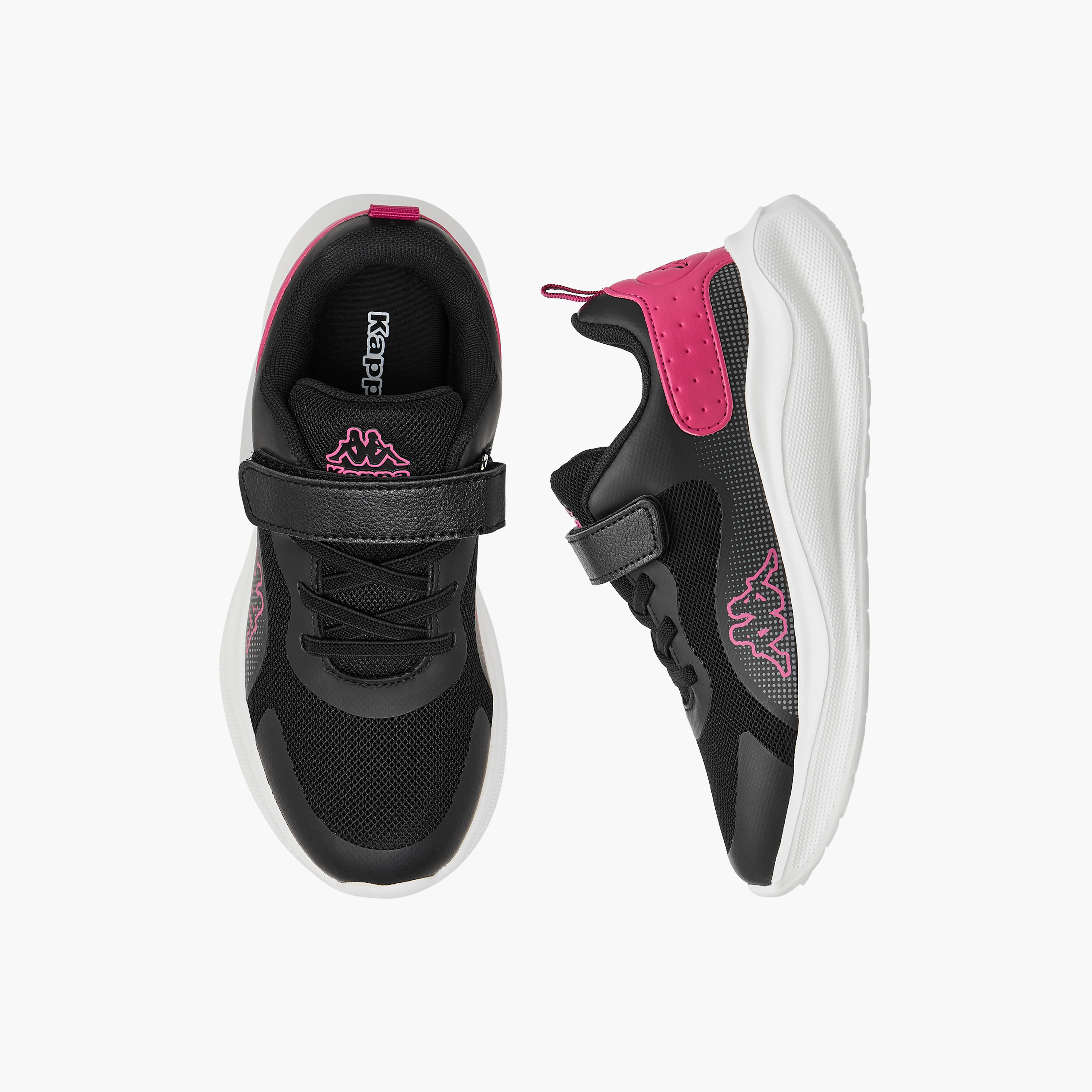 Kappa Girls Panelled Hook & Loop Walking Shoes-girls-shoes-sports-image-1