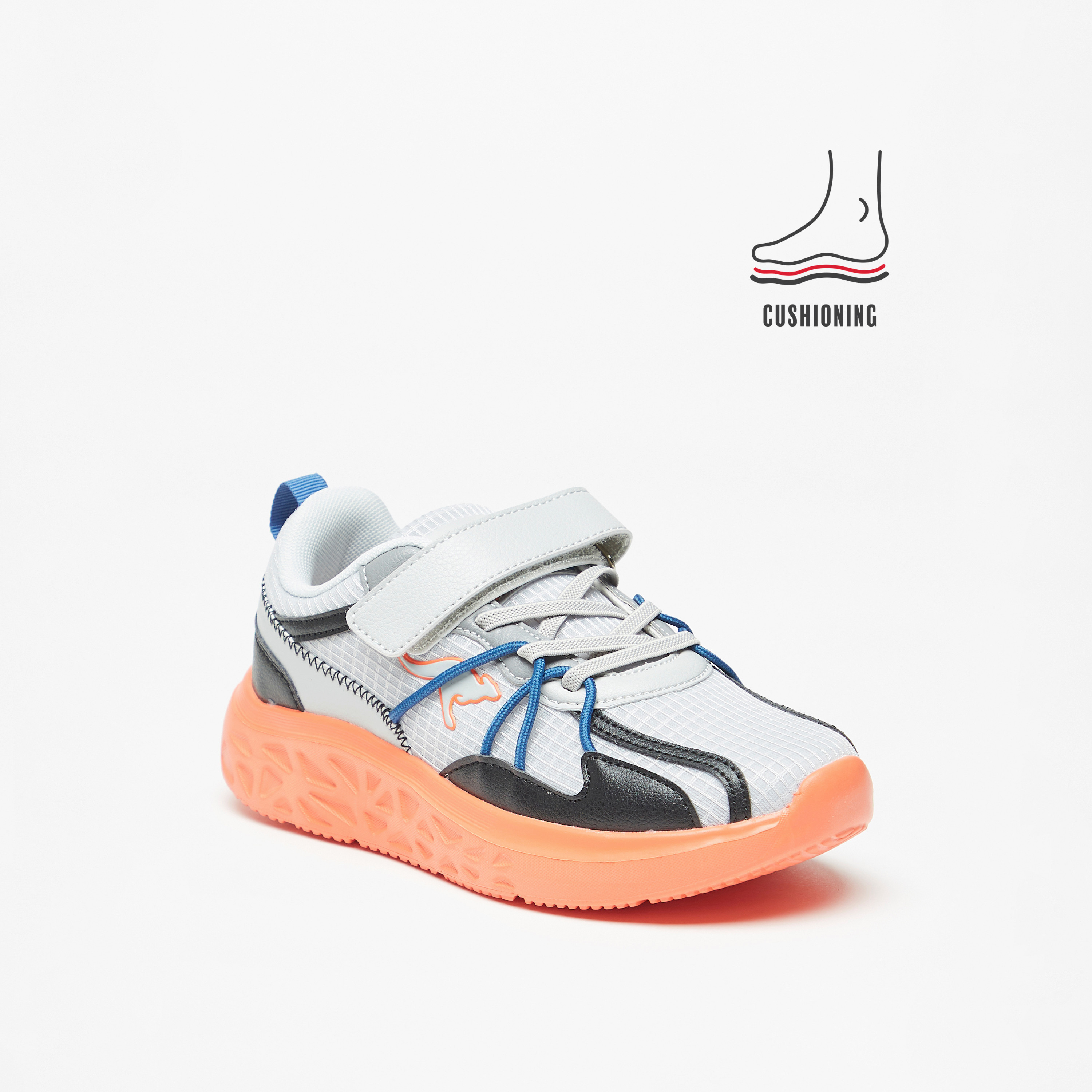 KangaROOS Boys Colourblock Sports Shoes with Cushioning