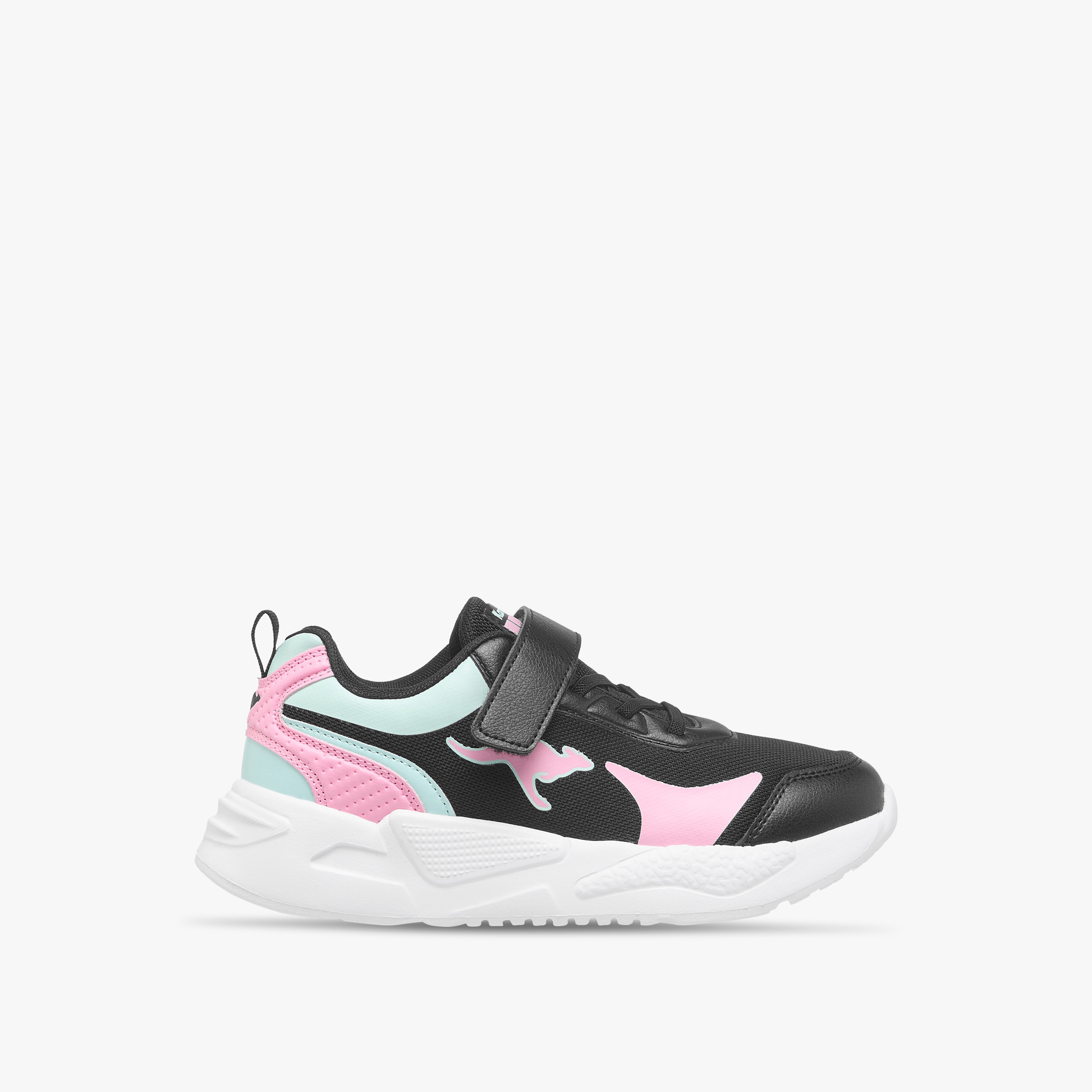 حذاء مشي بشريط لاصق وتفاصيل الشعار للبنات من كانجاروس-girls-shoes-sneakers-image-3