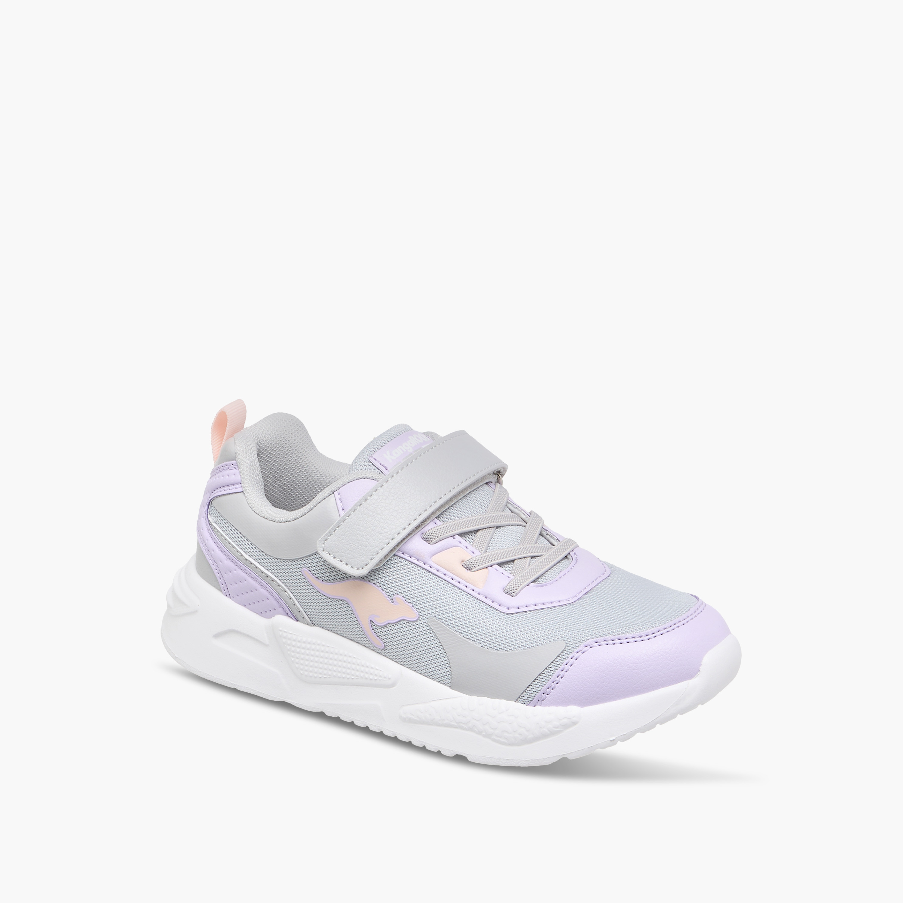 Kangaroos Girls Logo Detail Hook & Loop Walking Shoes-girls-shoes-sneakers-image-2