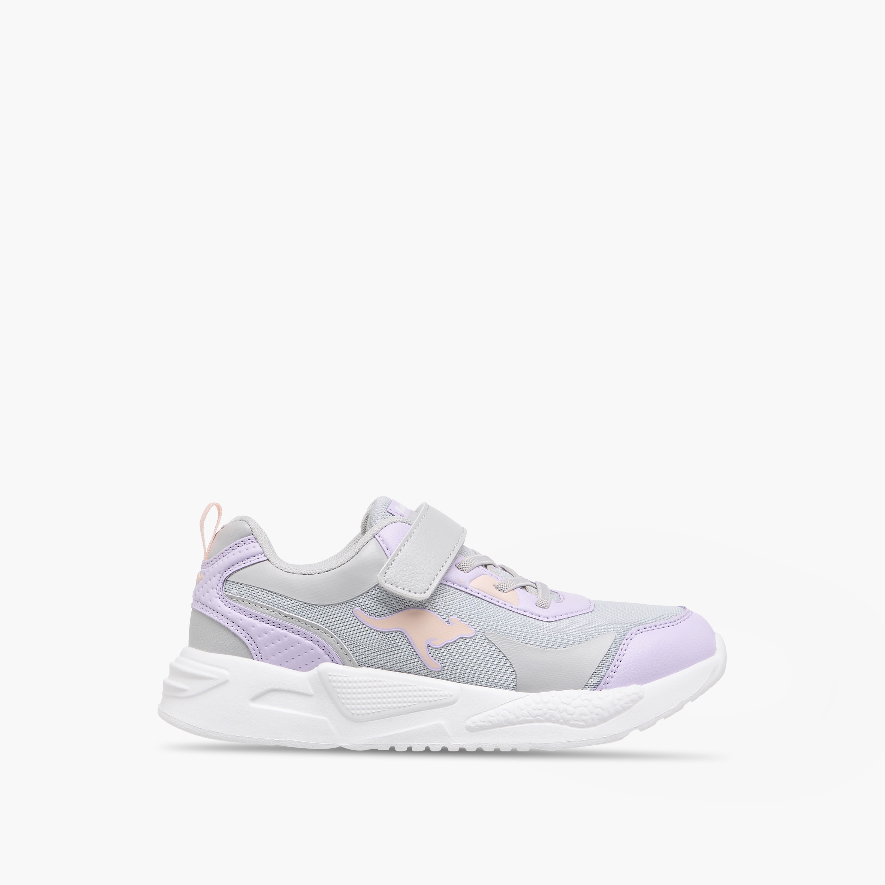 Kangaroos Girls Logo Detail Hook & Loop Walking Shoes-girls-shoes-sneakers-image-3