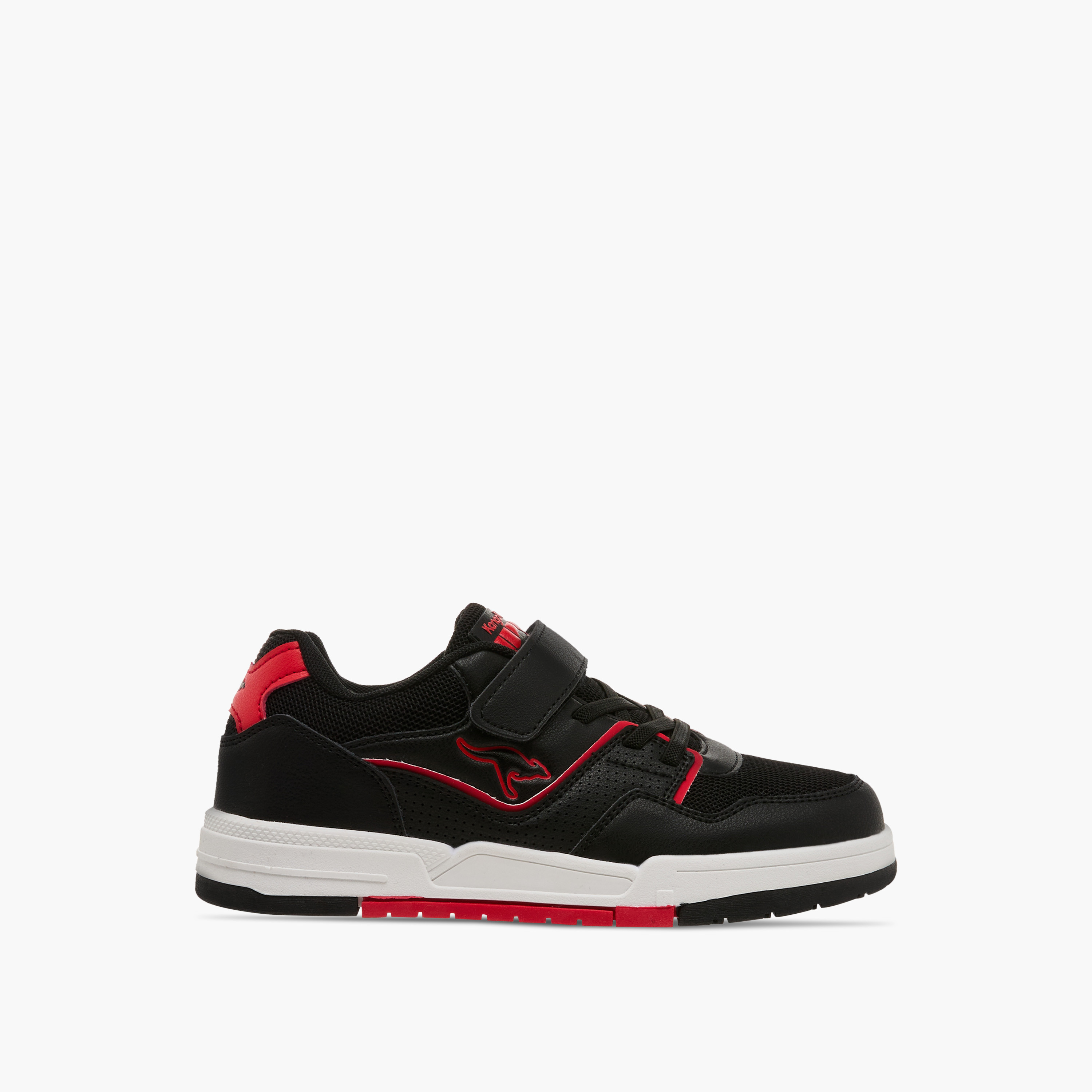 KangaROOS Kids' Panelled Sneakers with Hook and Loop Closure-boys-shoes-sneakers-image-3