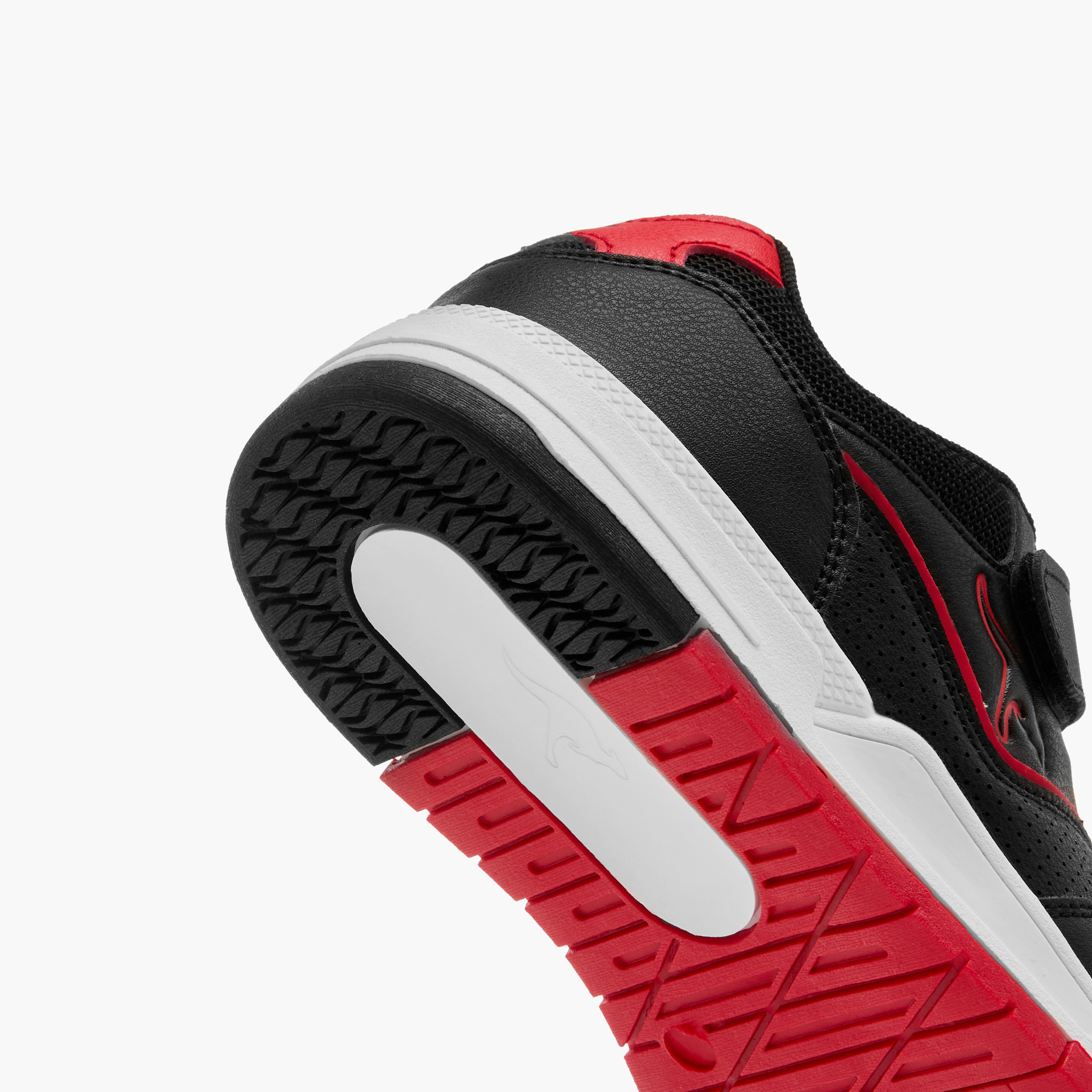 KangaROOS Kids' Panelled Sneakers with Hook and Loop Closure-boys-shoes-sneakers-image-5