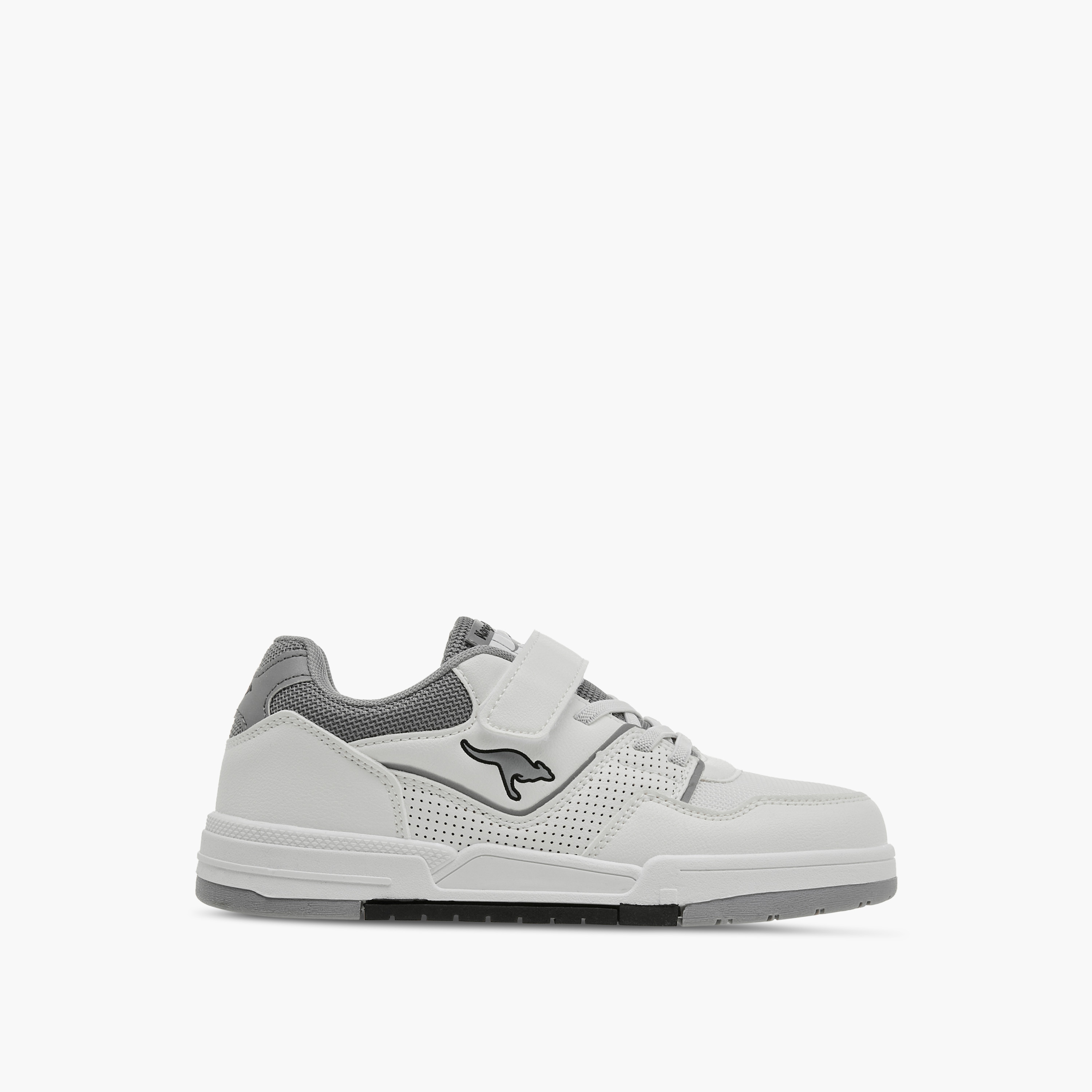 KangaROOS Kids' Panelled Sneakers with Hook and Loop Closure-boys-shoes-schoolshoes-image-3