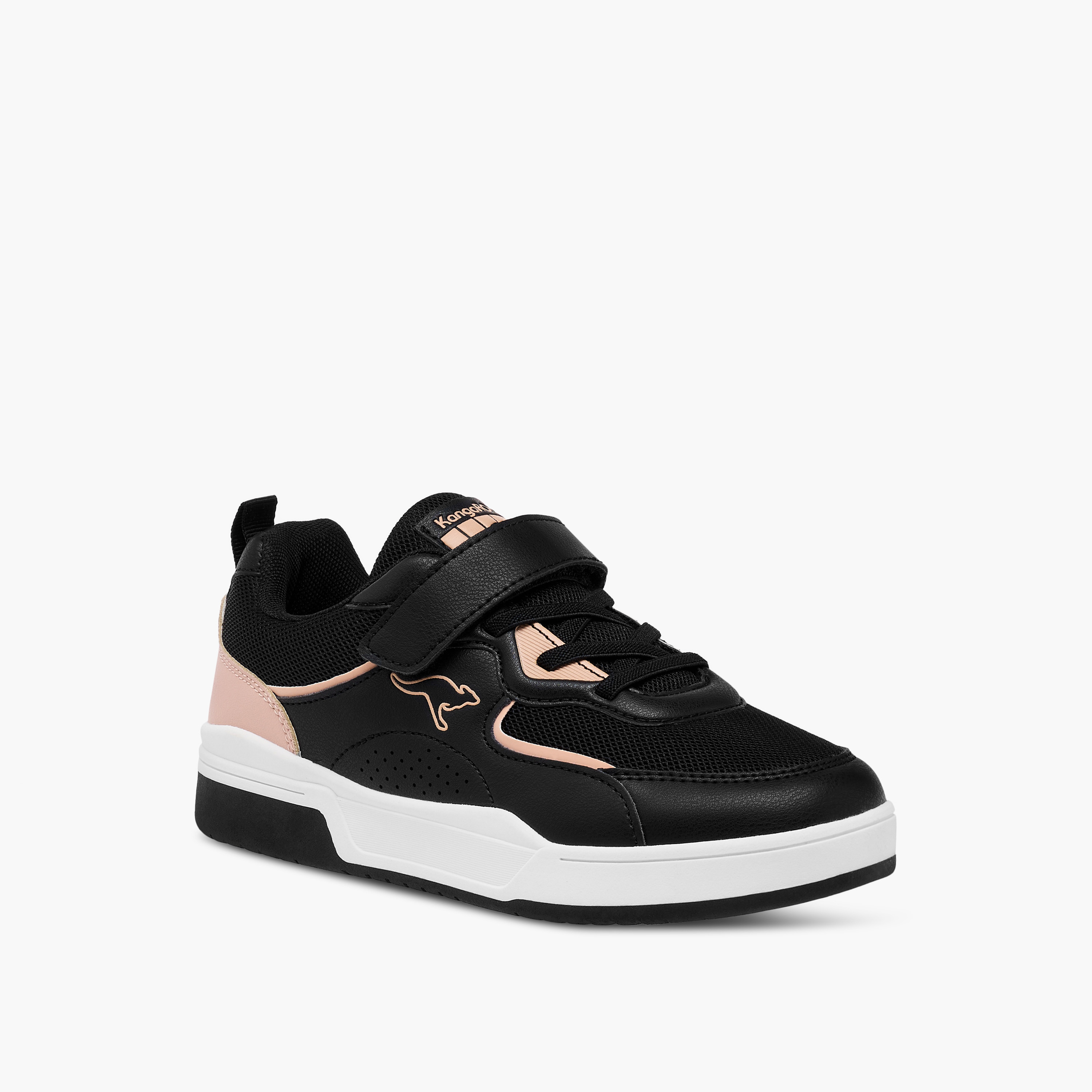 KangaROOS Boys' Colourblock Sneakers with Hook and Loop Closure-girls-shoes-sneakers-image-2