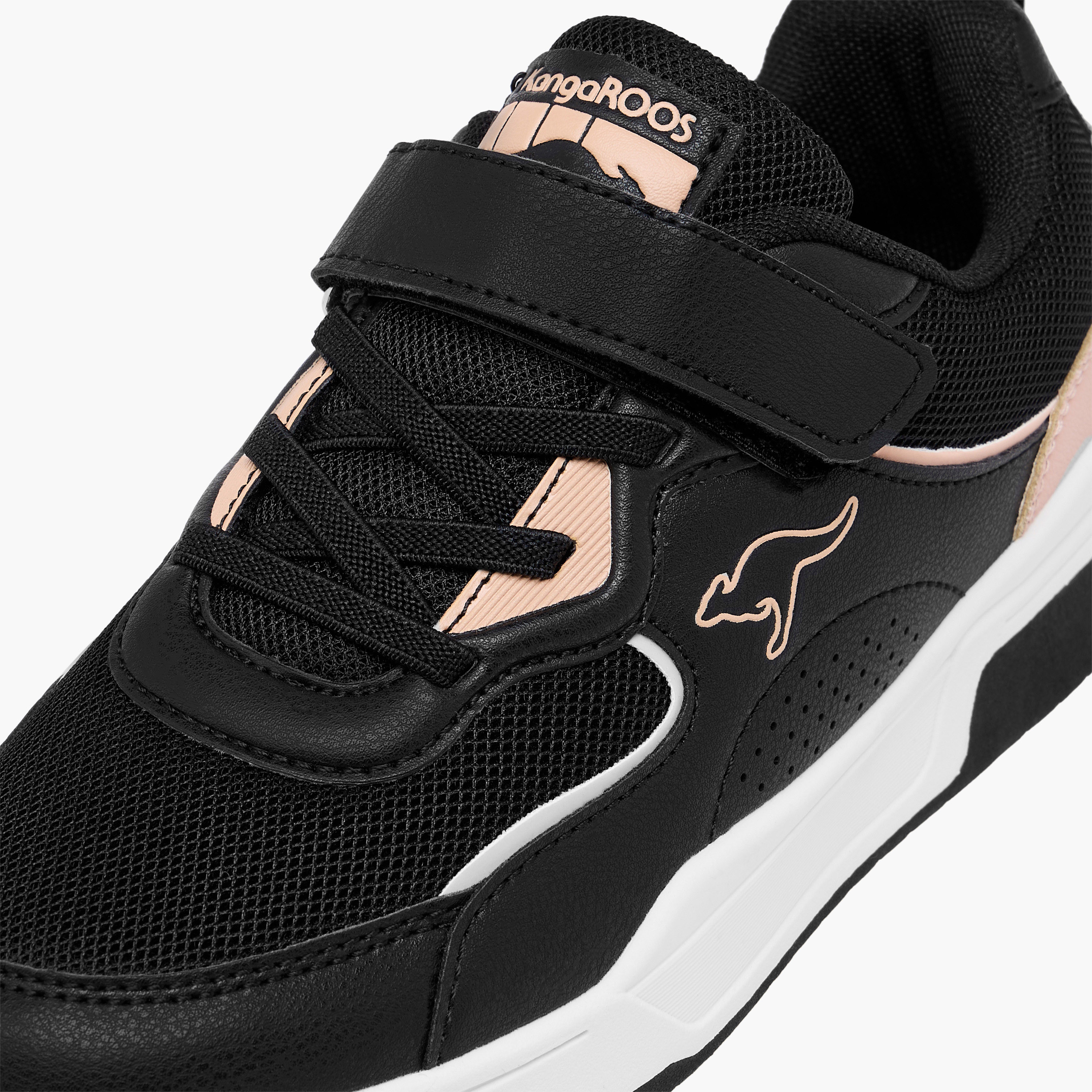 KangaROOS Boys' Colourblock Sneakers with Hook and Loop Closure-girls-shoes-sneakers-image-4