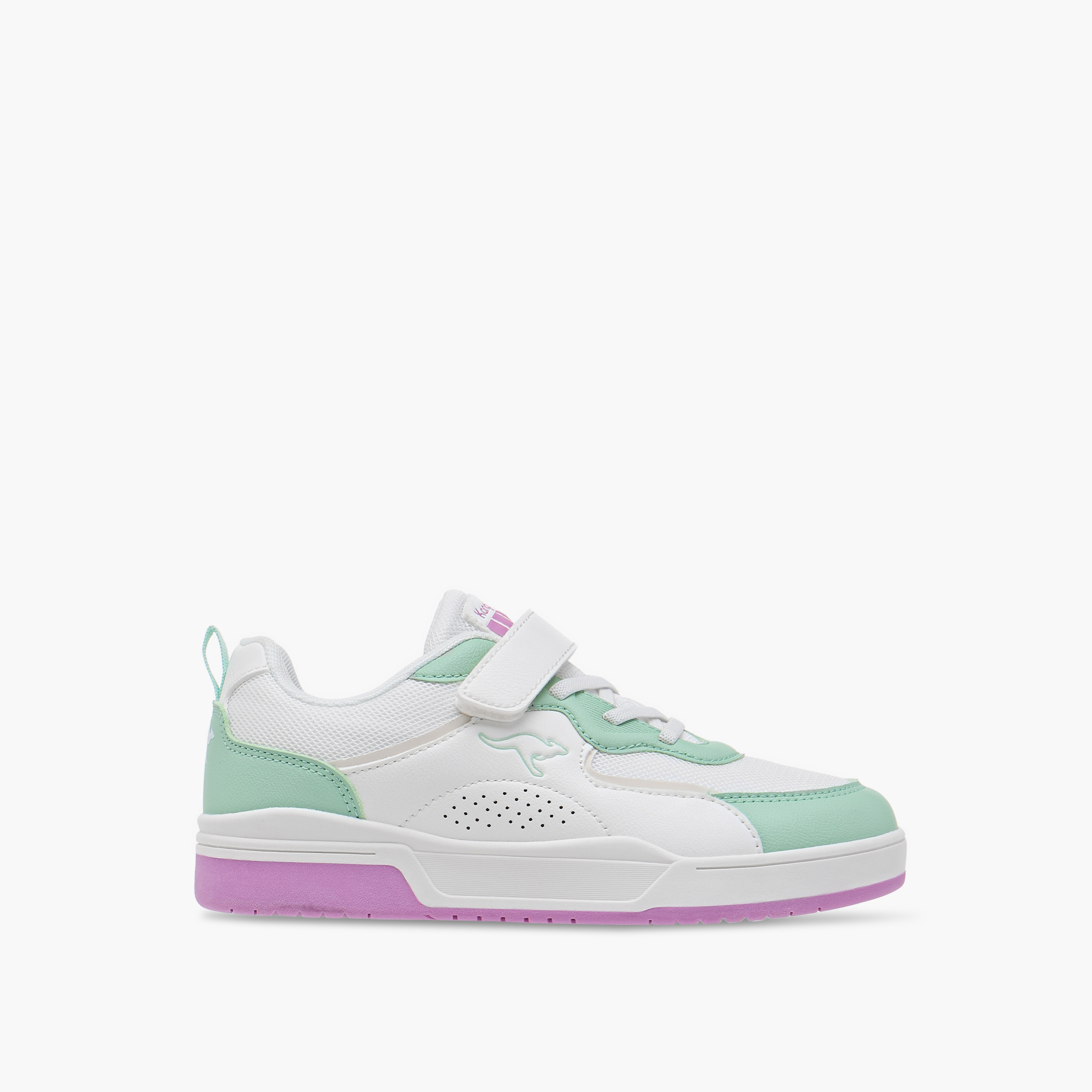 KangaROOS Boys' Colourblock Sneakers with Hook and Loop Closure-girls-shoes-sneakers-image-3