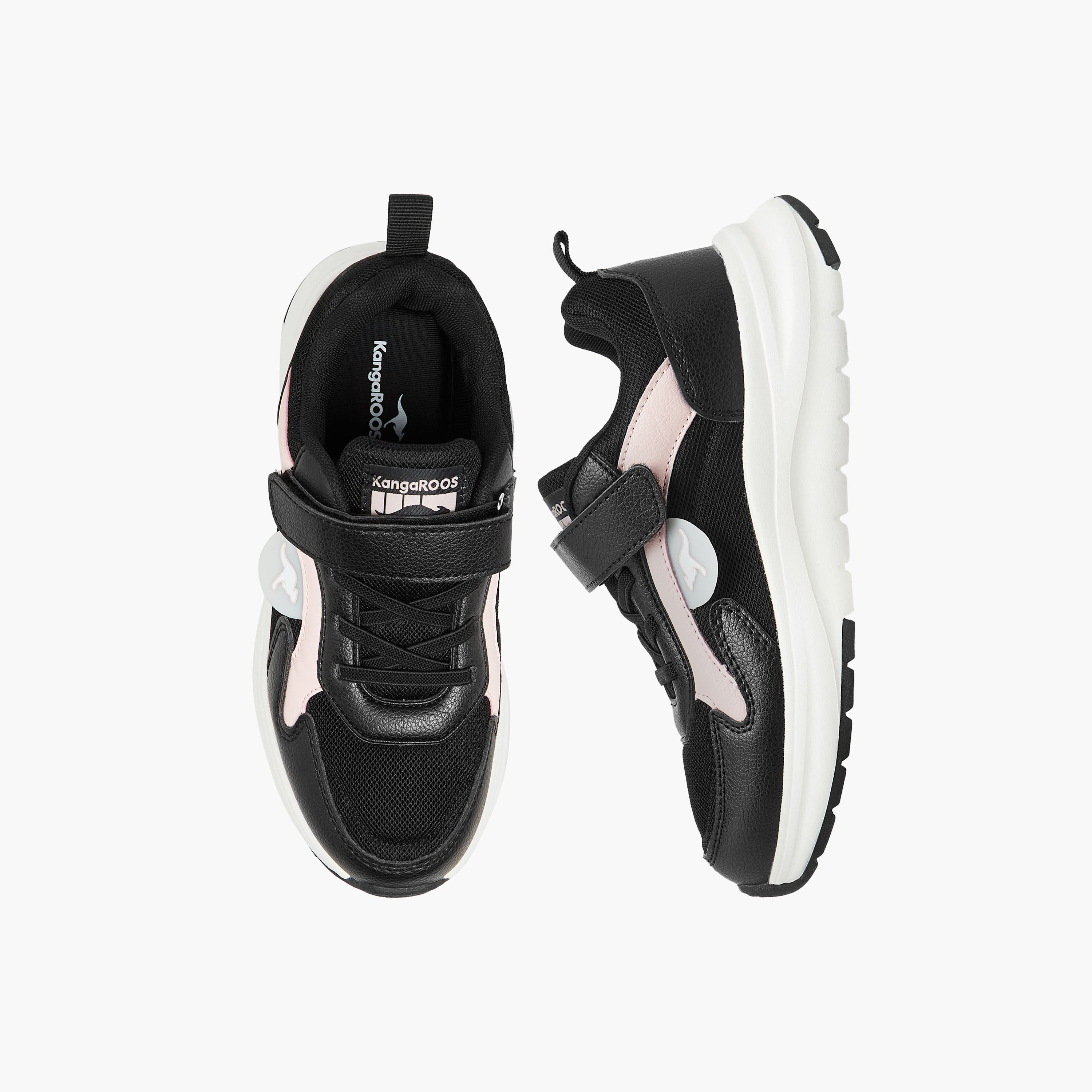 Kangaroos Girls Hook & Loop Walking Shoes-sports-girls-shoes-image-1