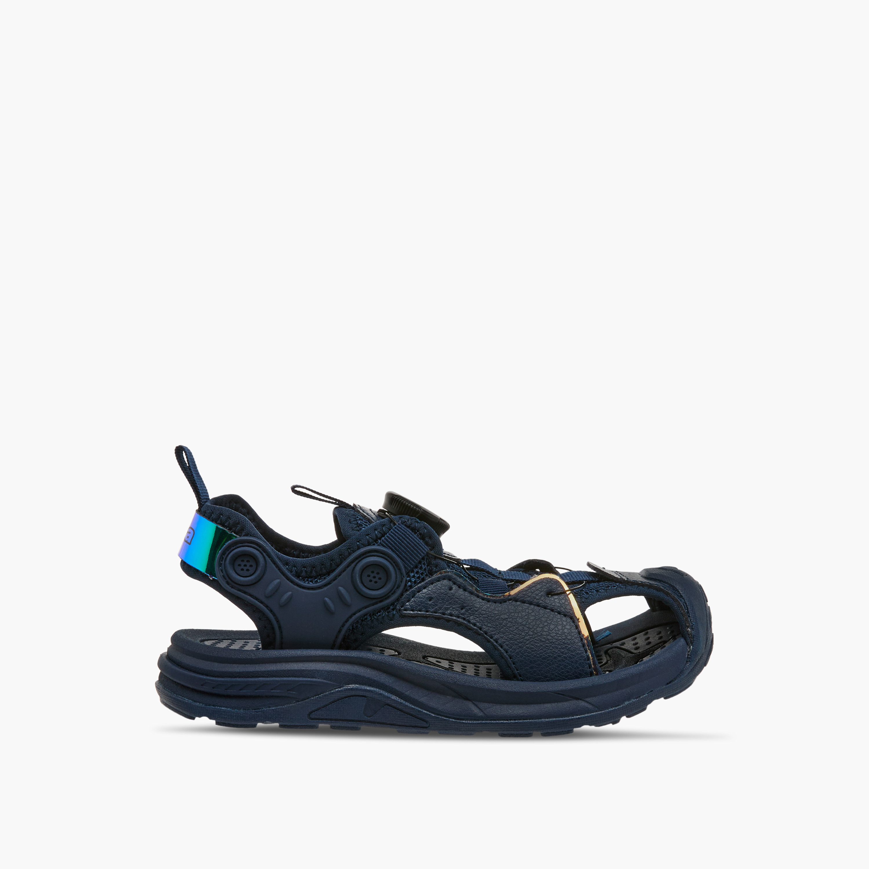 Kappa Boys' Textured Sandals with Rotating Buckle Closure-boys-shoes-sandals-image-2