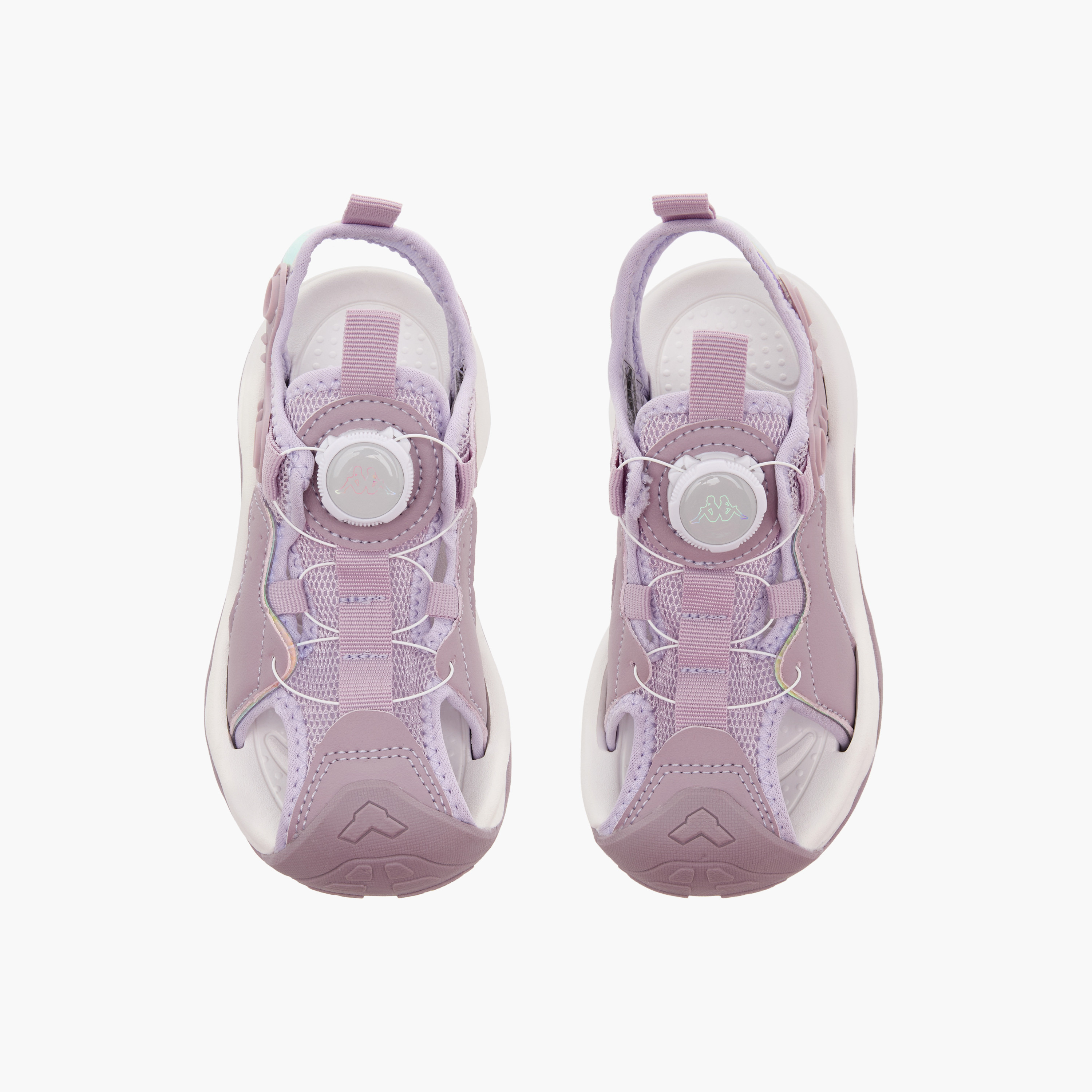 صندل بارز الملمس بإبزيم إغلاق دوار للبنات من كابا-girls-shoes-sandals-image-1