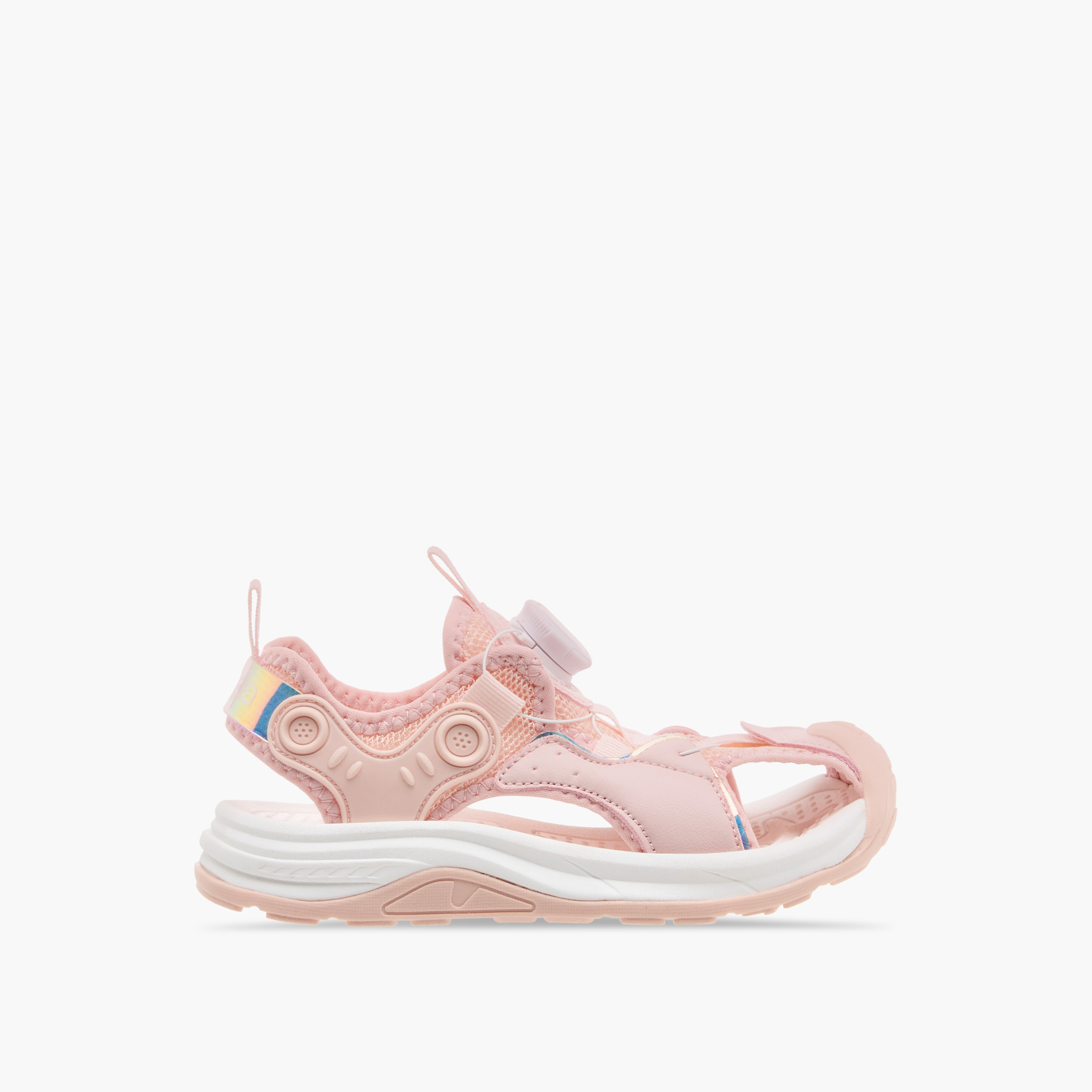 Kappa Girls' Textured Sandals with Rotating Buckle Closure-girls-shoes-sandals-image-2