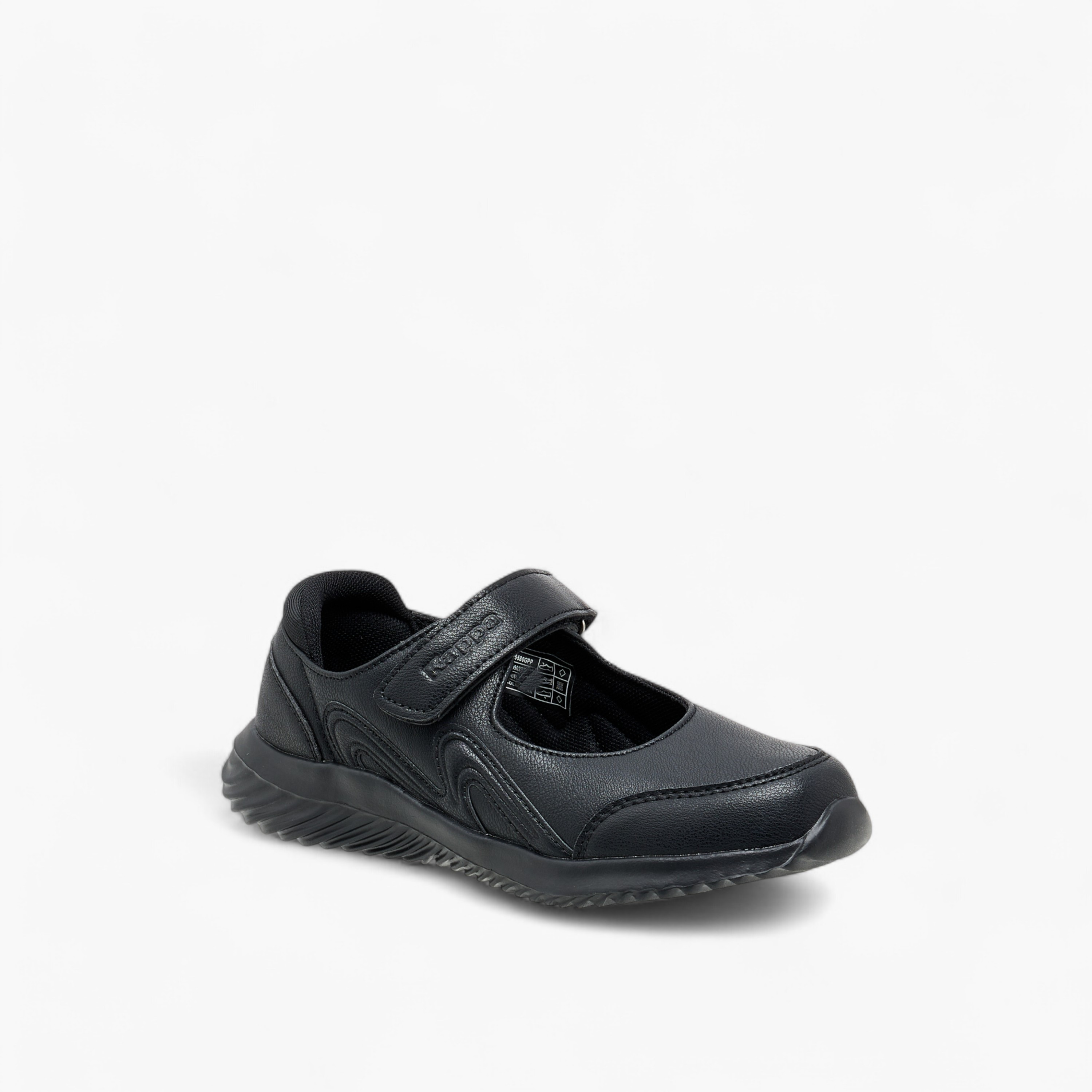 Kappa Girls' Panelled Mary Jane School Shoes with Hook and Loop Closure-girls-shoes-maryjanes-image-2