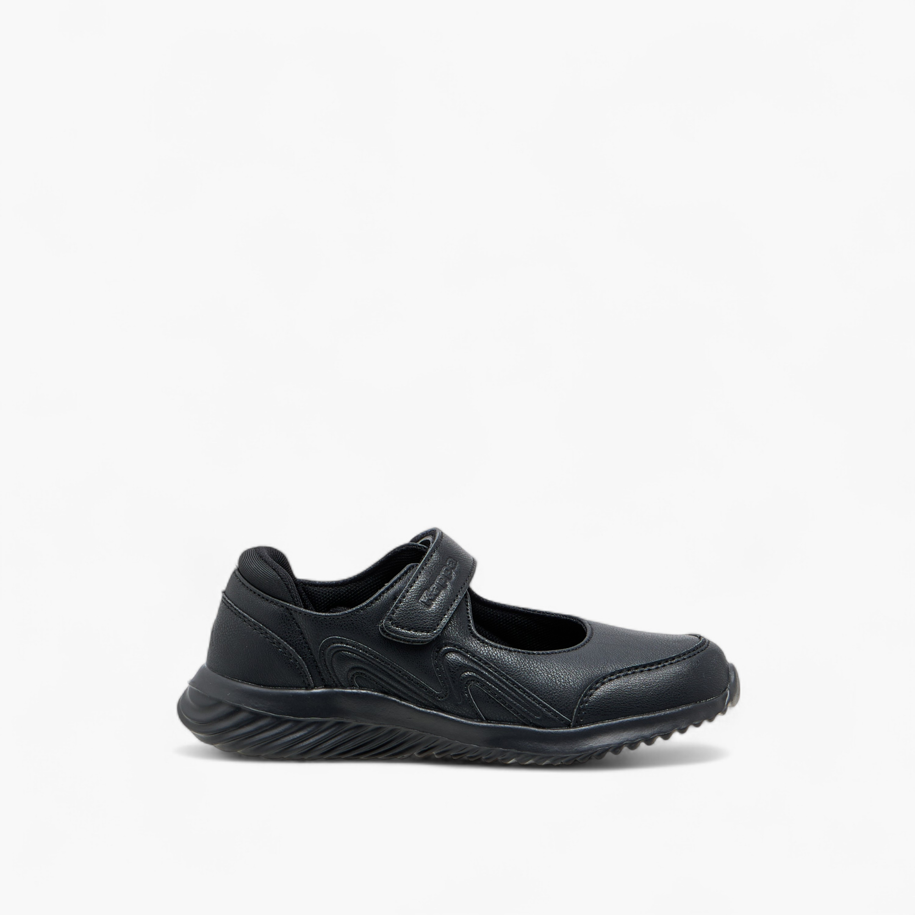 Kappa Girls' Panelled Mary Jane School Shoes with Hook and Loop Closure-girls-shoes-maryjanes-image-3