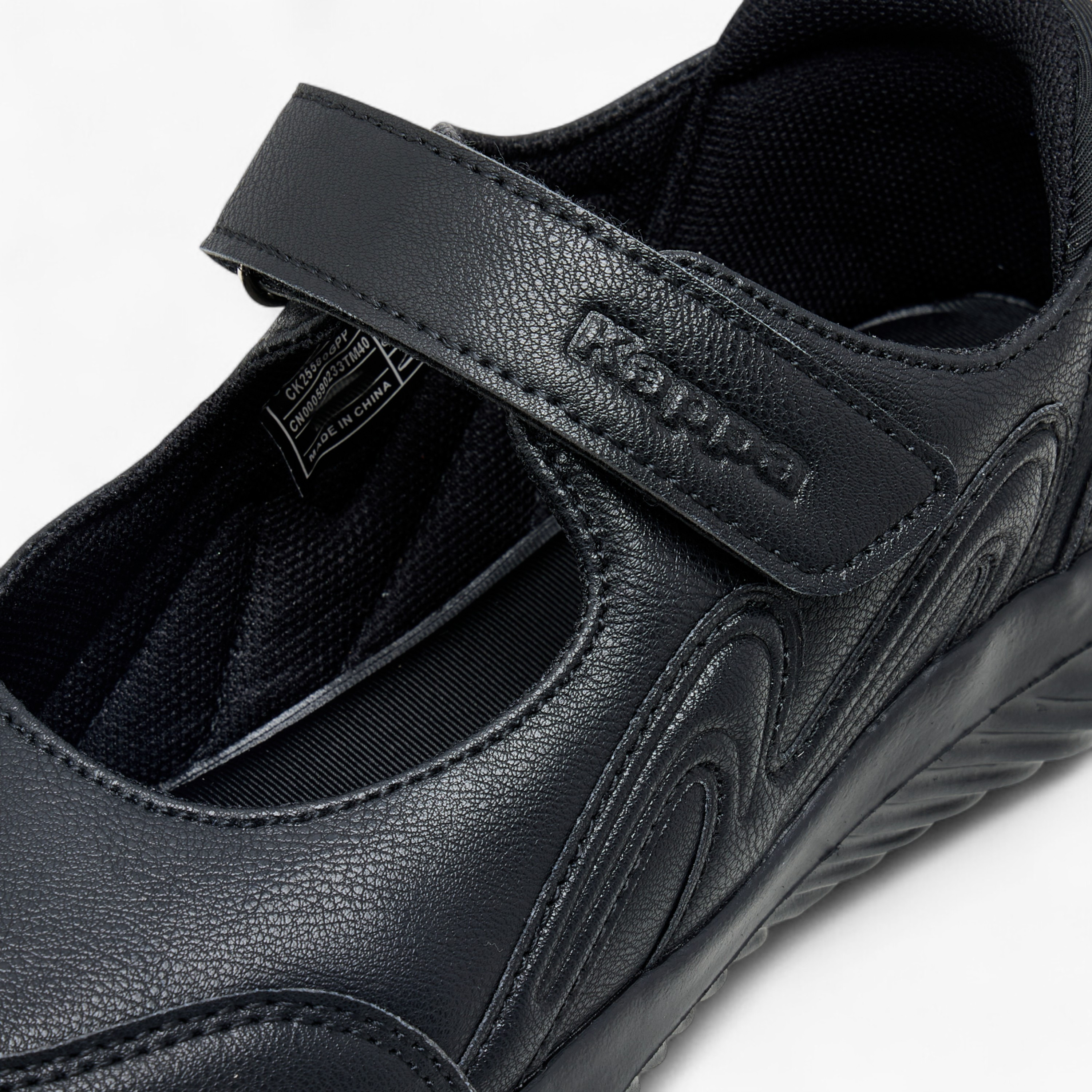 Kappa Girls' Panelled Mary Jane School Shoes with Hook and Loop Closure-girls-shoes-maryjanes-image-4