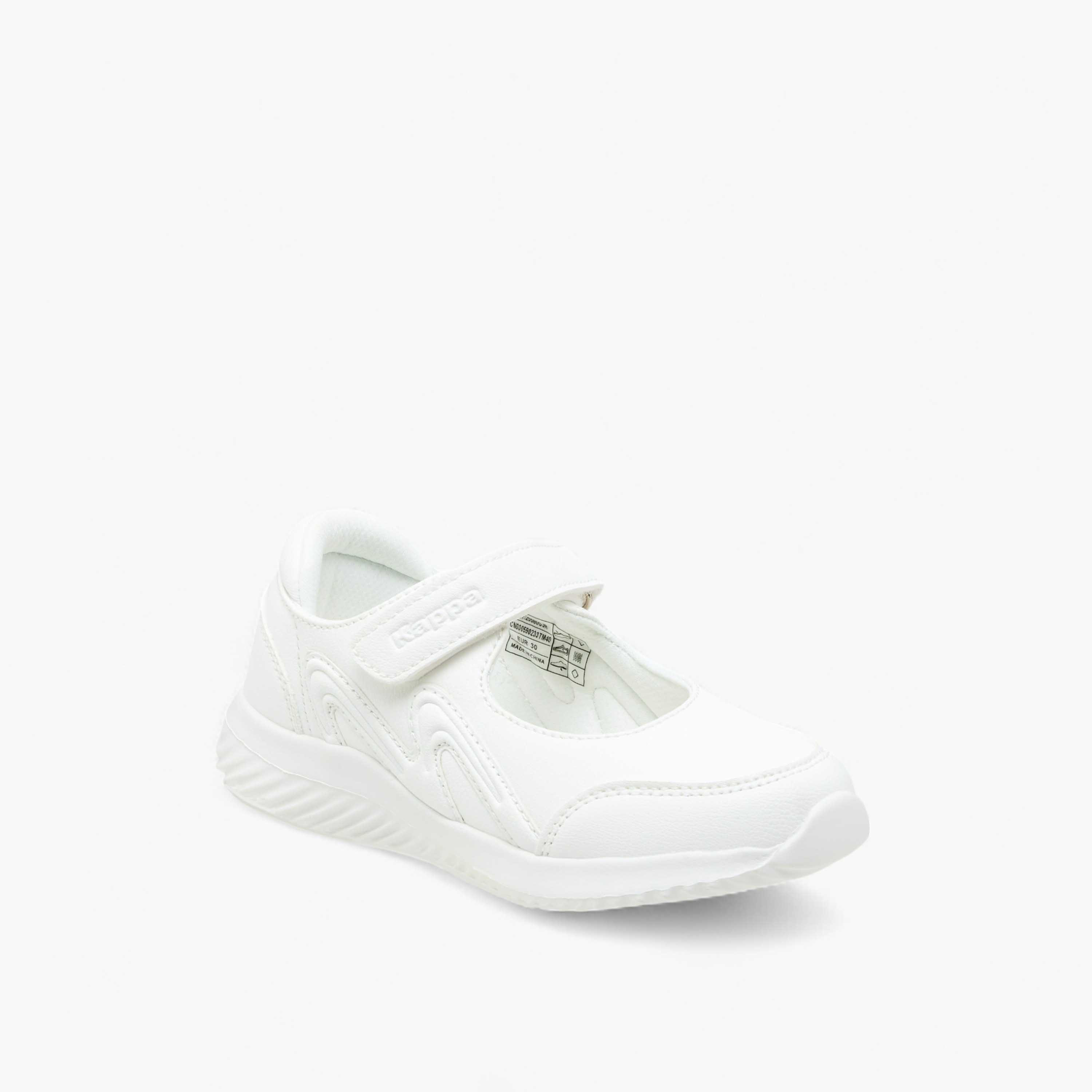 Kappa Girls' Panelled Mary Jane School Shoes with Hook and Loop Closure-girls-shoes-maryjanes-image-2