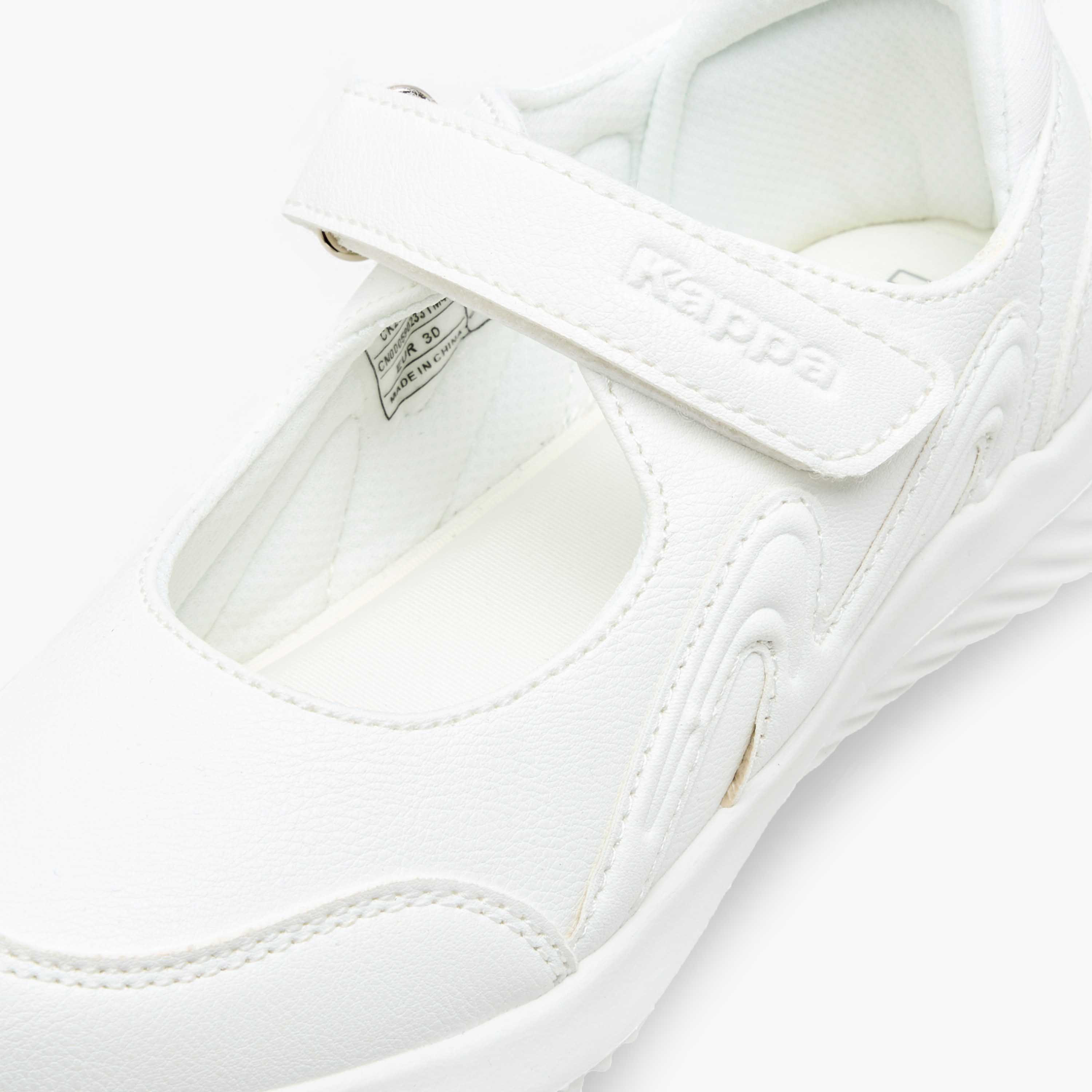 Kappa Girls' Panelled Mary Jane School Shoes with Hook and Loop Closure-girls-shoes-maryjanes-image-4