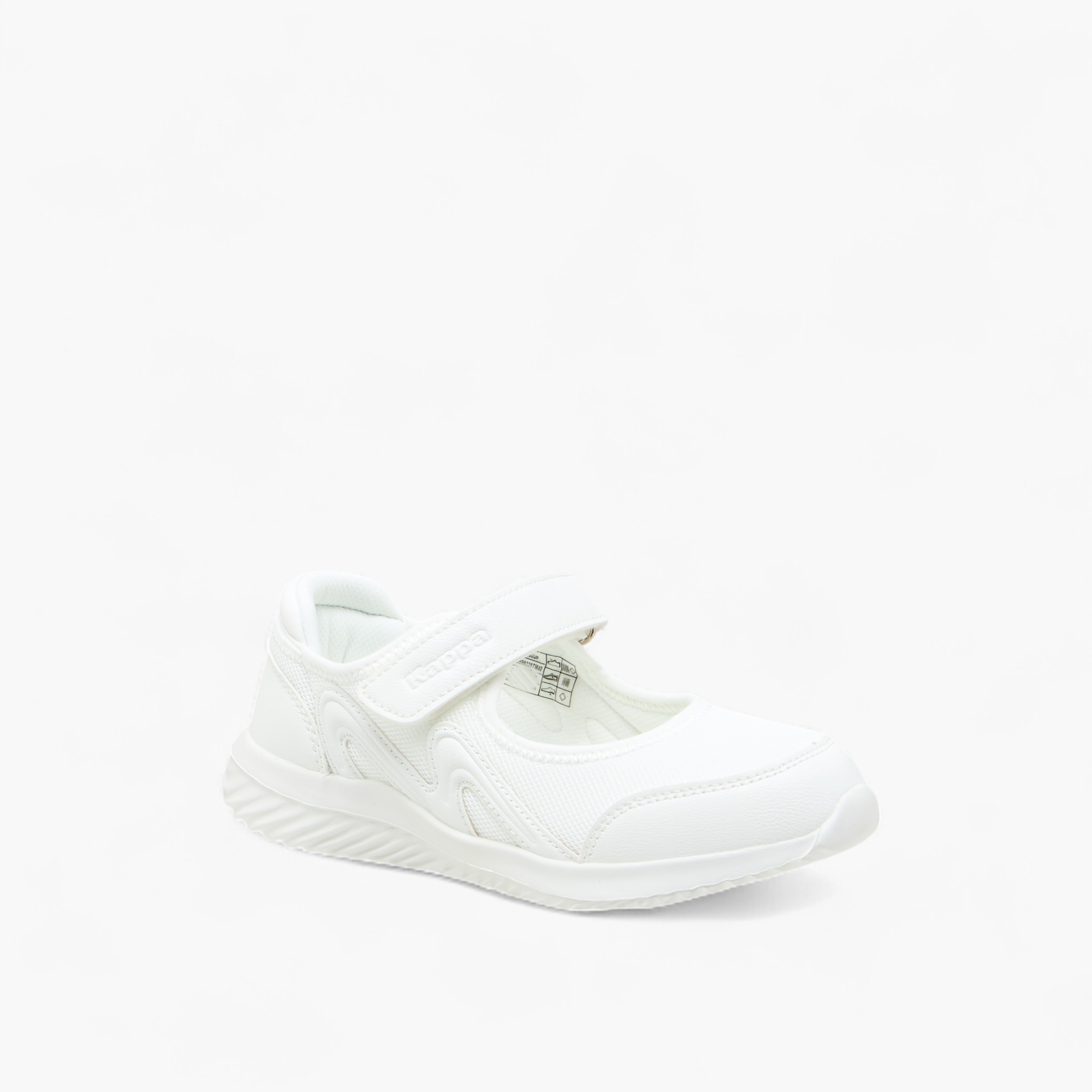 Kappa Girls' Logo Textured Mary Jane School Shoes with Hook and Loop Closure-girls-shoes-maryjanes-image-2