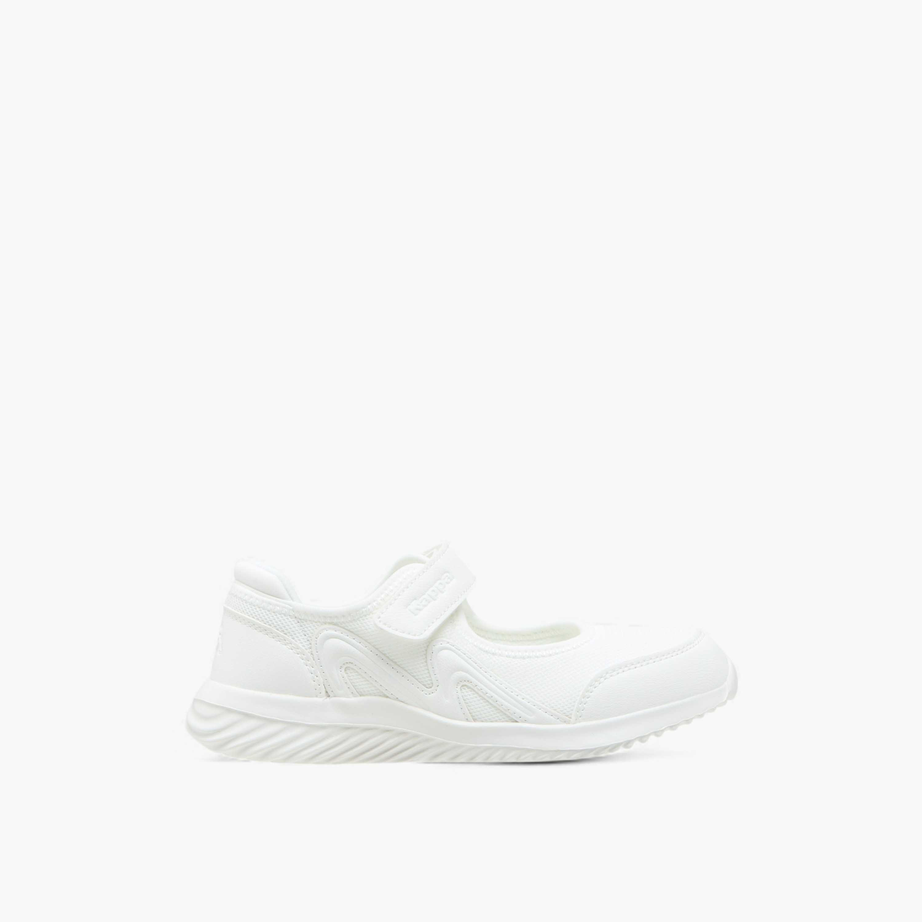 Kappa Girls' Logo Textured Mary Jane School Shoes with Hook and Loop Closure-girls-shoes-maryjanes-image-3