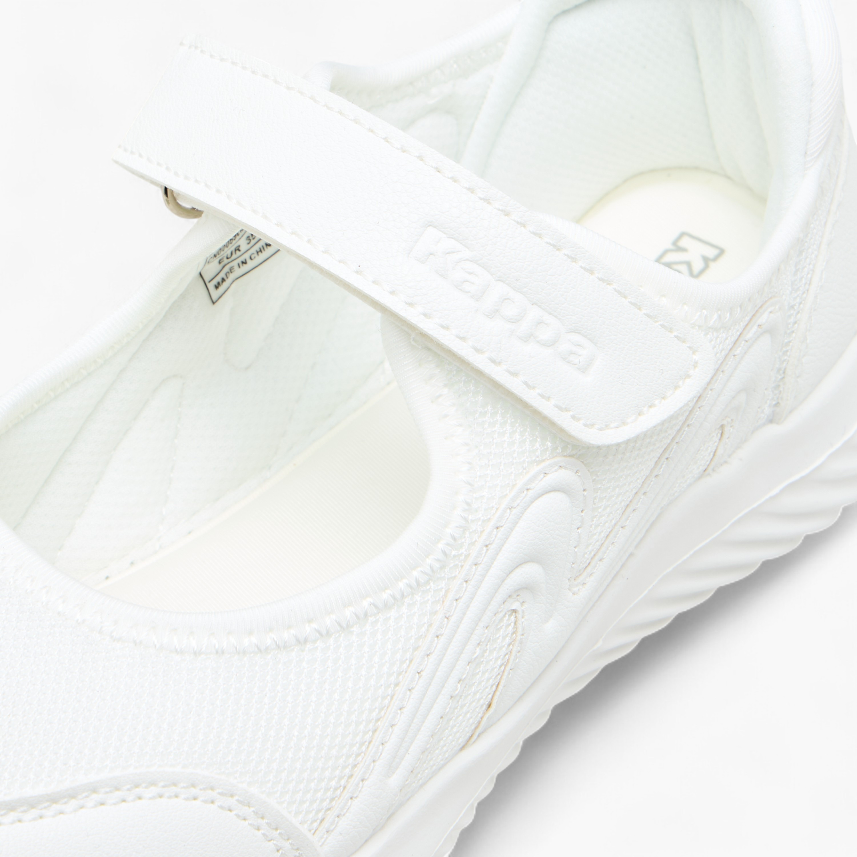 Kappa Girls' Logo Textured Mary Jane School Shoes with Hook and Loop Closure-girls-shoes-maryjanes-image-4