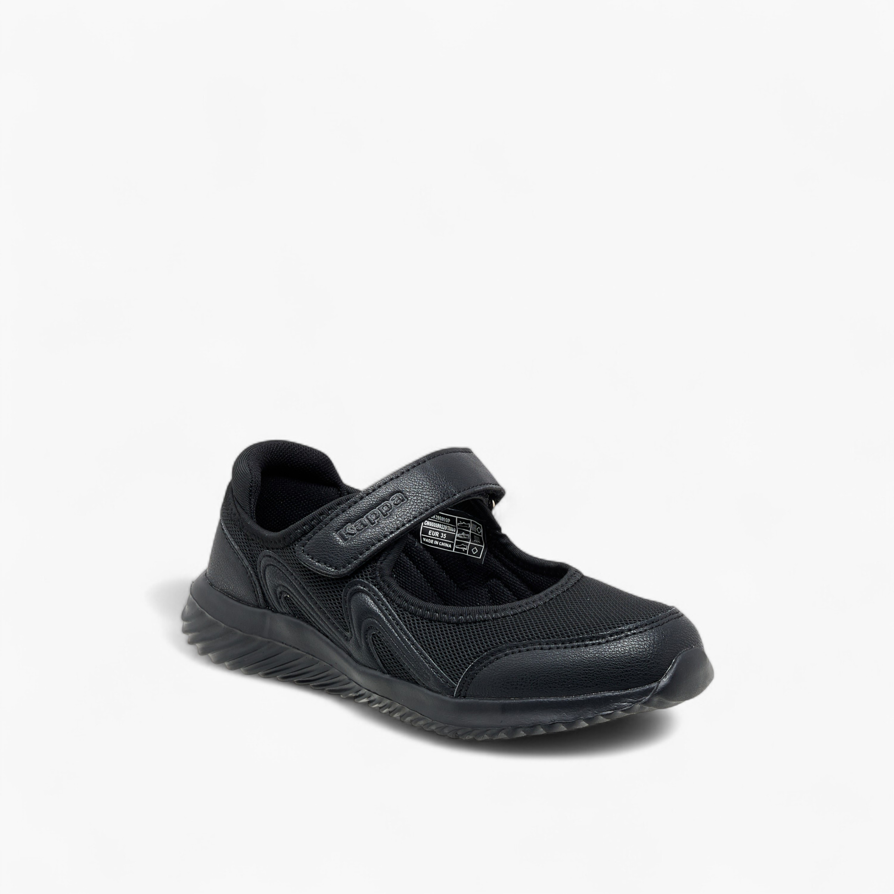 Kappa Girls' Textured School Shoes with Hook and Loop Closure-girls-shoes-schoolshoes-image-2