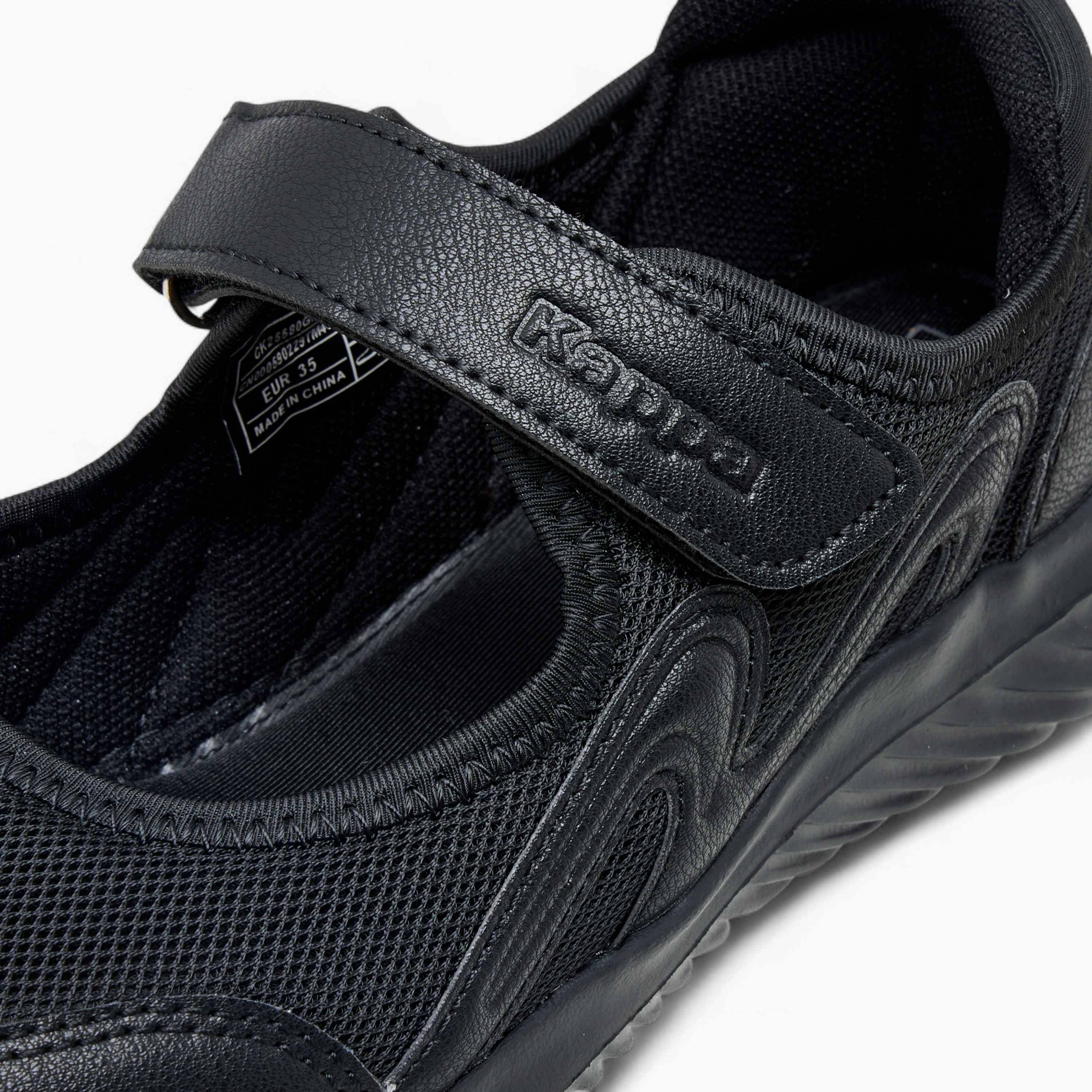 Kappa Girls' Textured School Shoes with Hook and Loop Closure-girls-shoes-schoolshoes-image-4