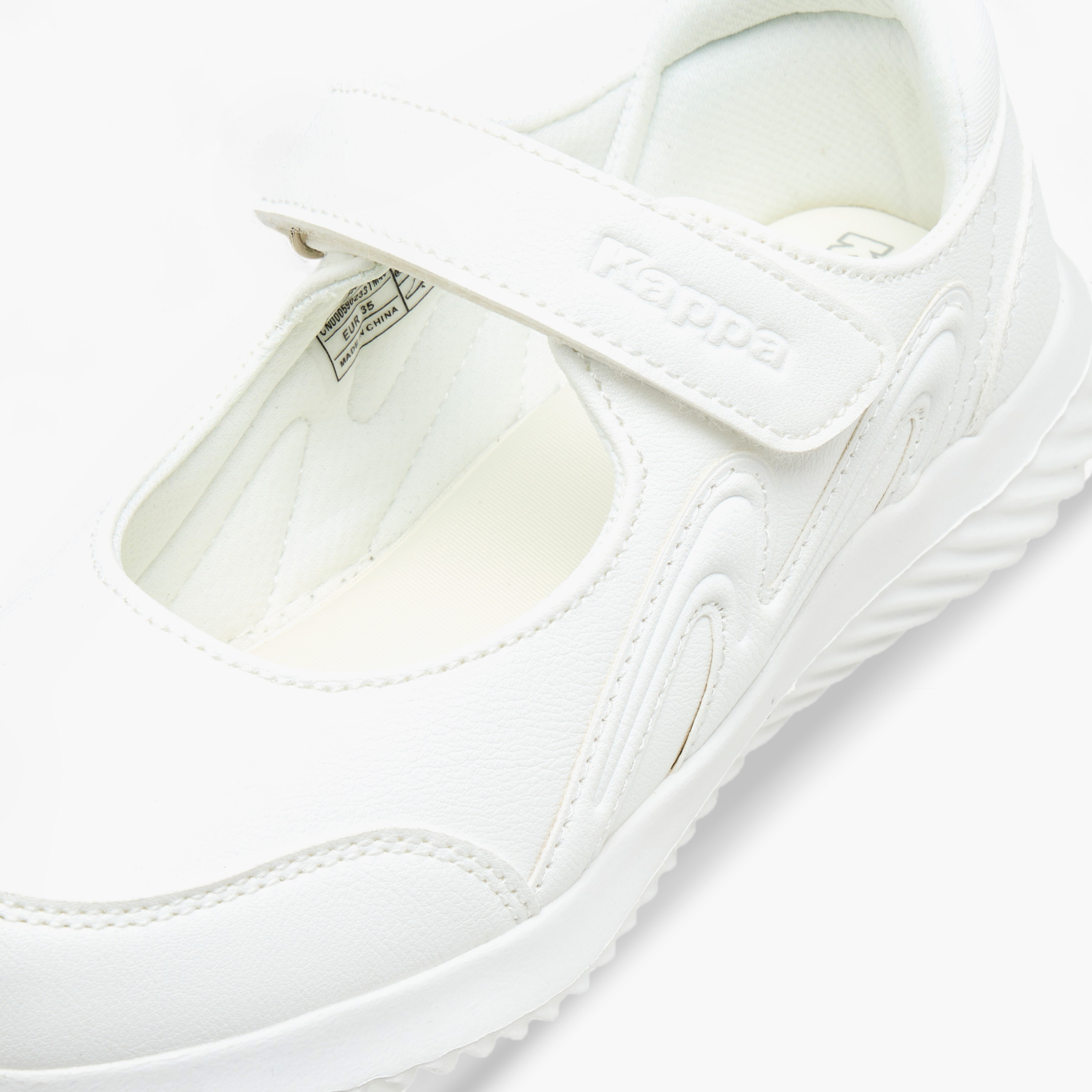 Kappa Girls' Textured School Shoes with Hook and Loop Closure-girls-shoes-schoolshoes-image-4