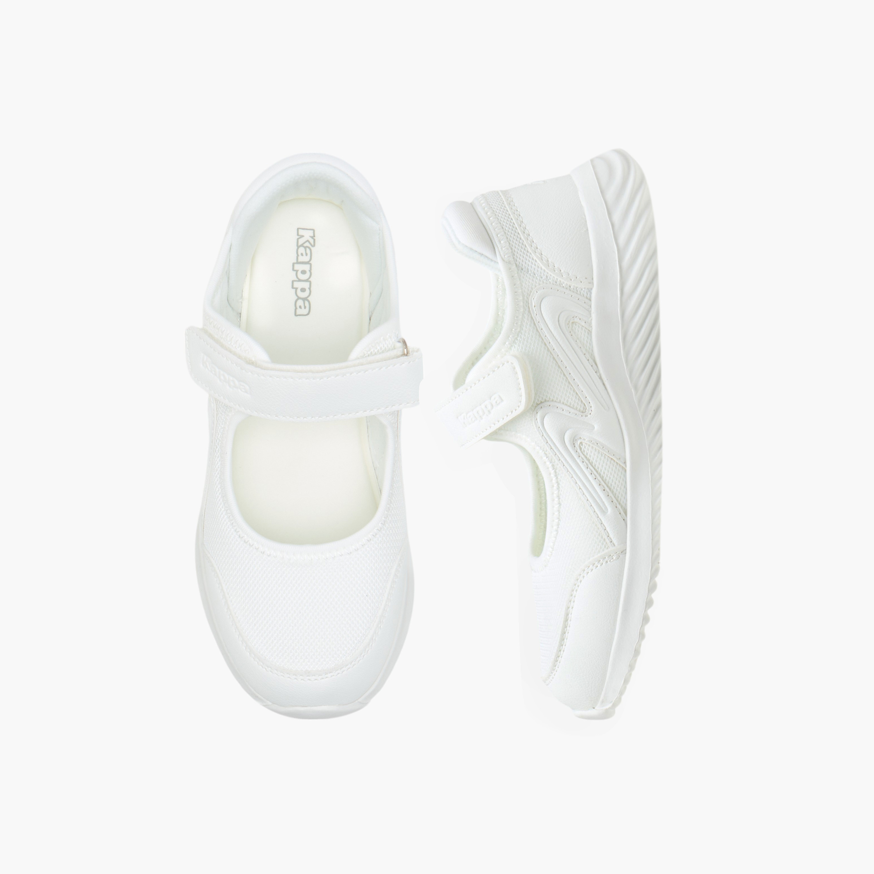 Kappa Girls' Textured School Shoes with Hook and Loop Closure-girls-shoes-schoolshoes-image-1