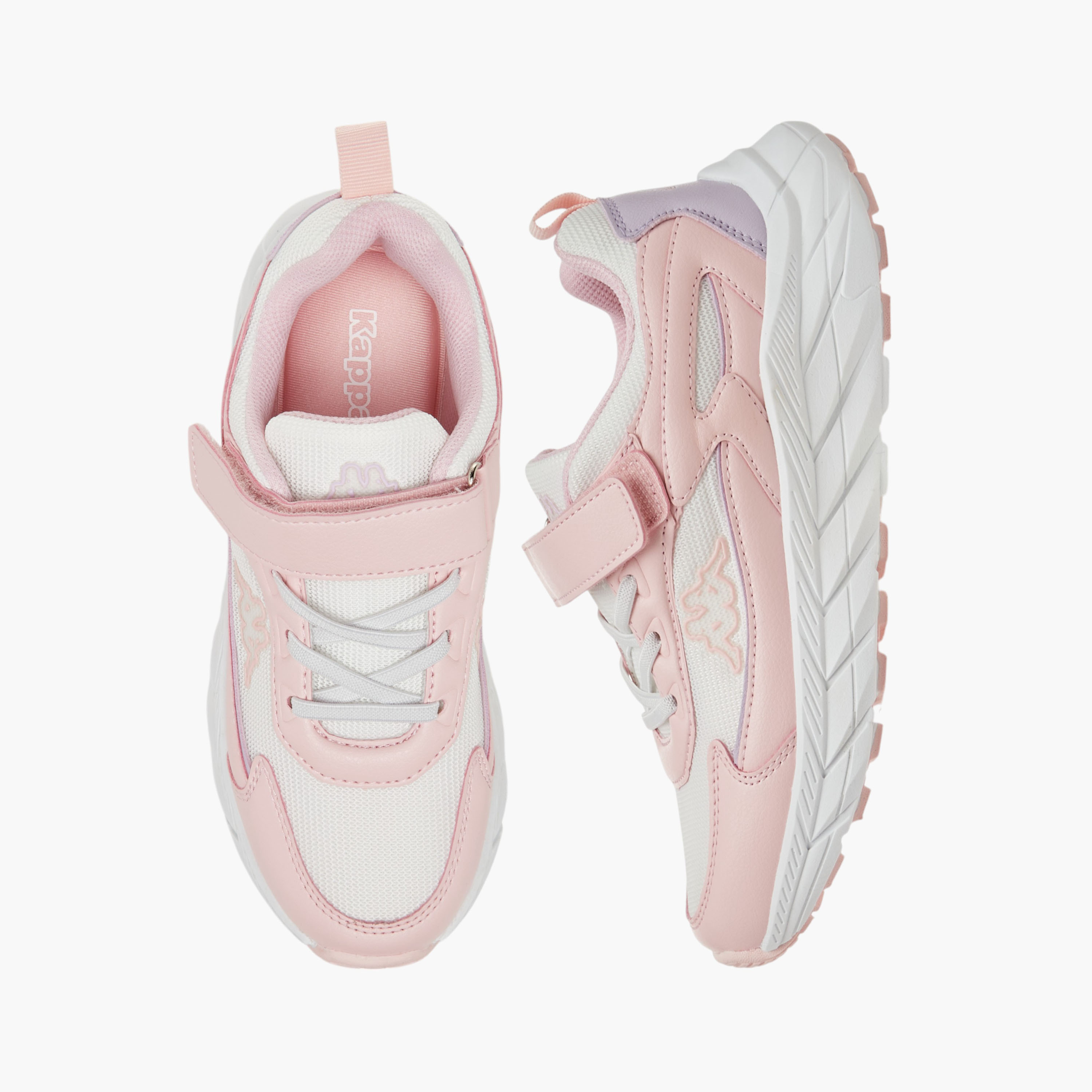 حذاء مشي بشريط لاصق وتفاصيل الشعار للبنات من كابا-girls-shoes-sneakers-image-1