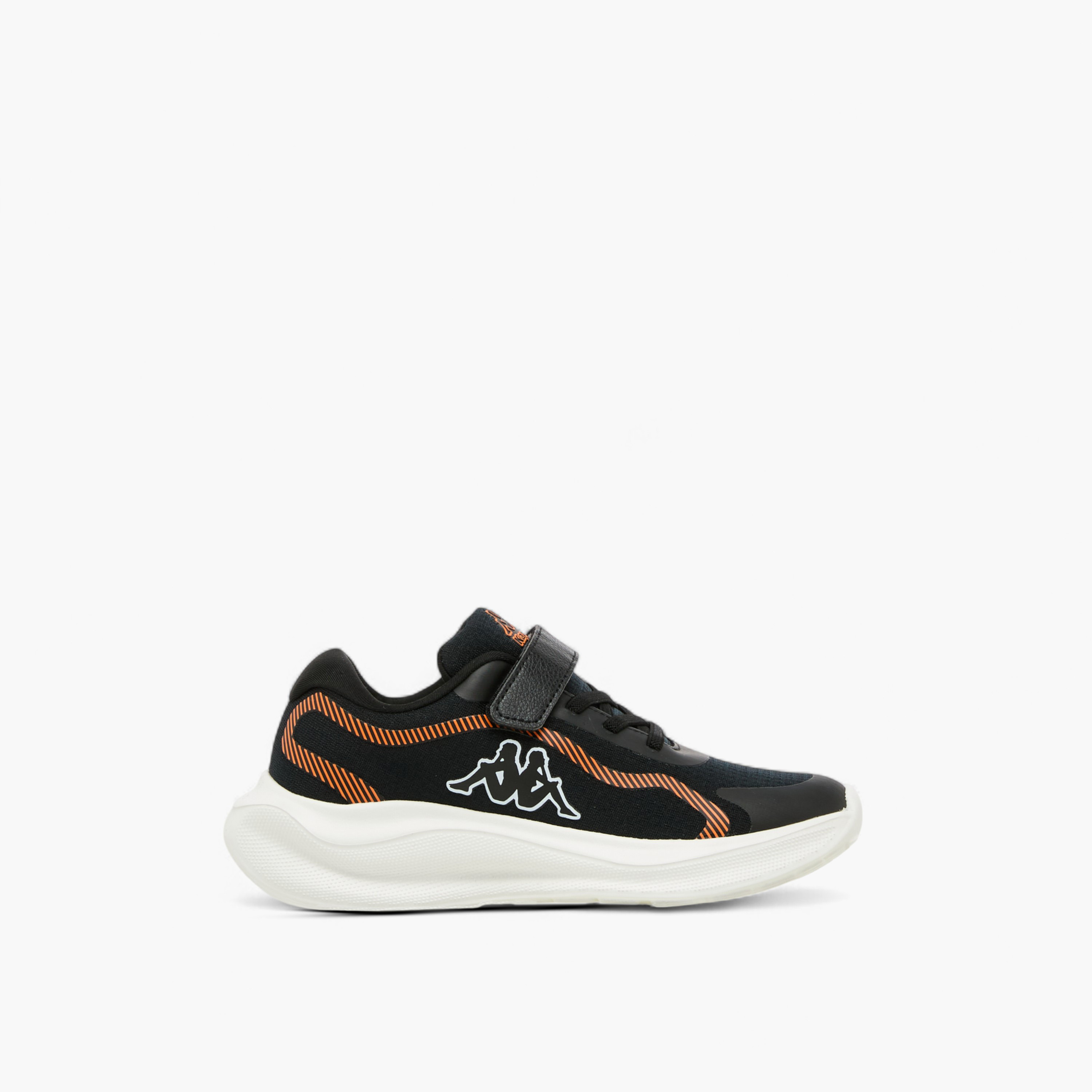 Kappa Kids' Logo Print Sports Shoes with Hook and Loop Closure-boys-shoes-schoolshoes-image-3