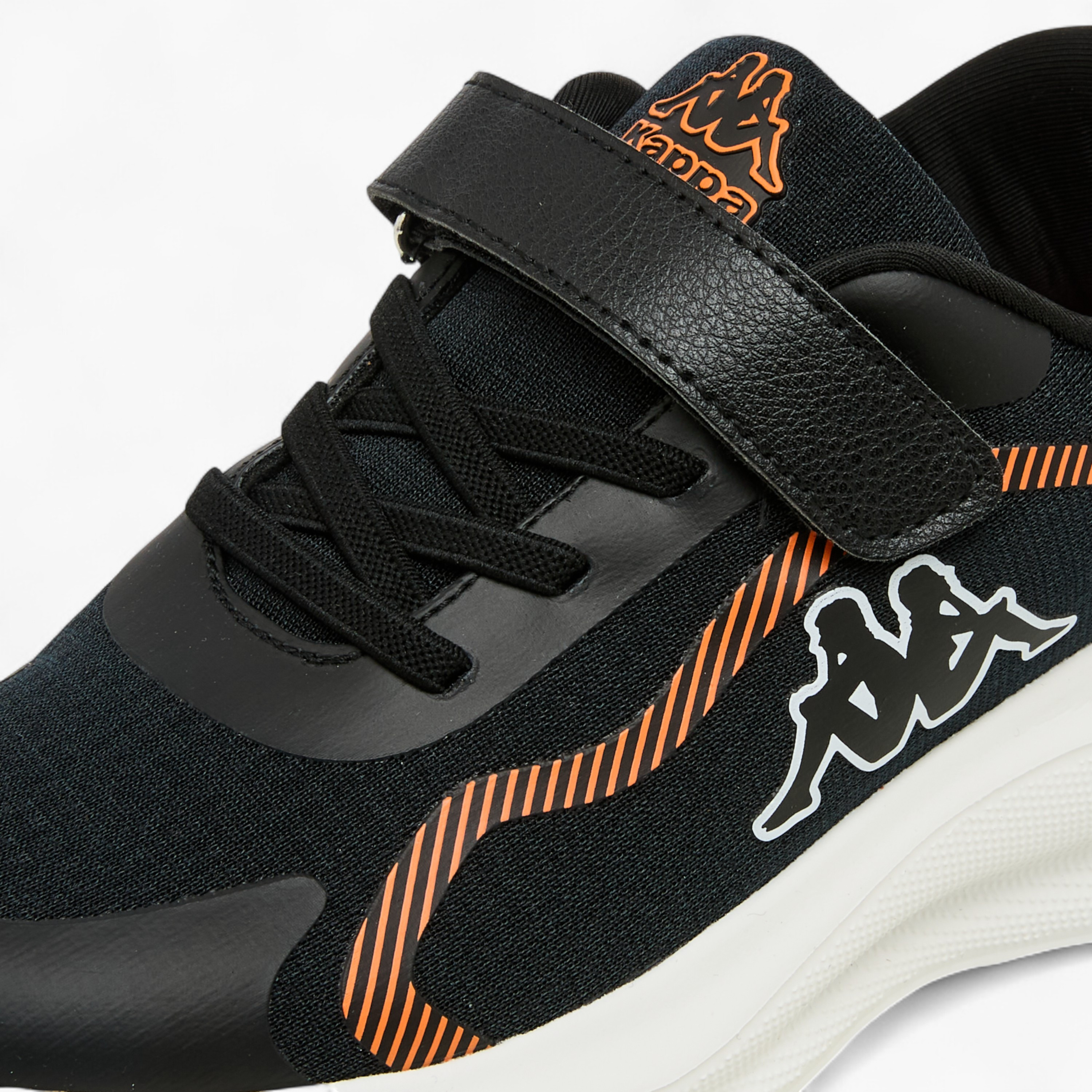 Kappa Kids' Logo Print Sports Shoes with Hook and Loop Closure-boys-shoes-schoolshoes-image-4