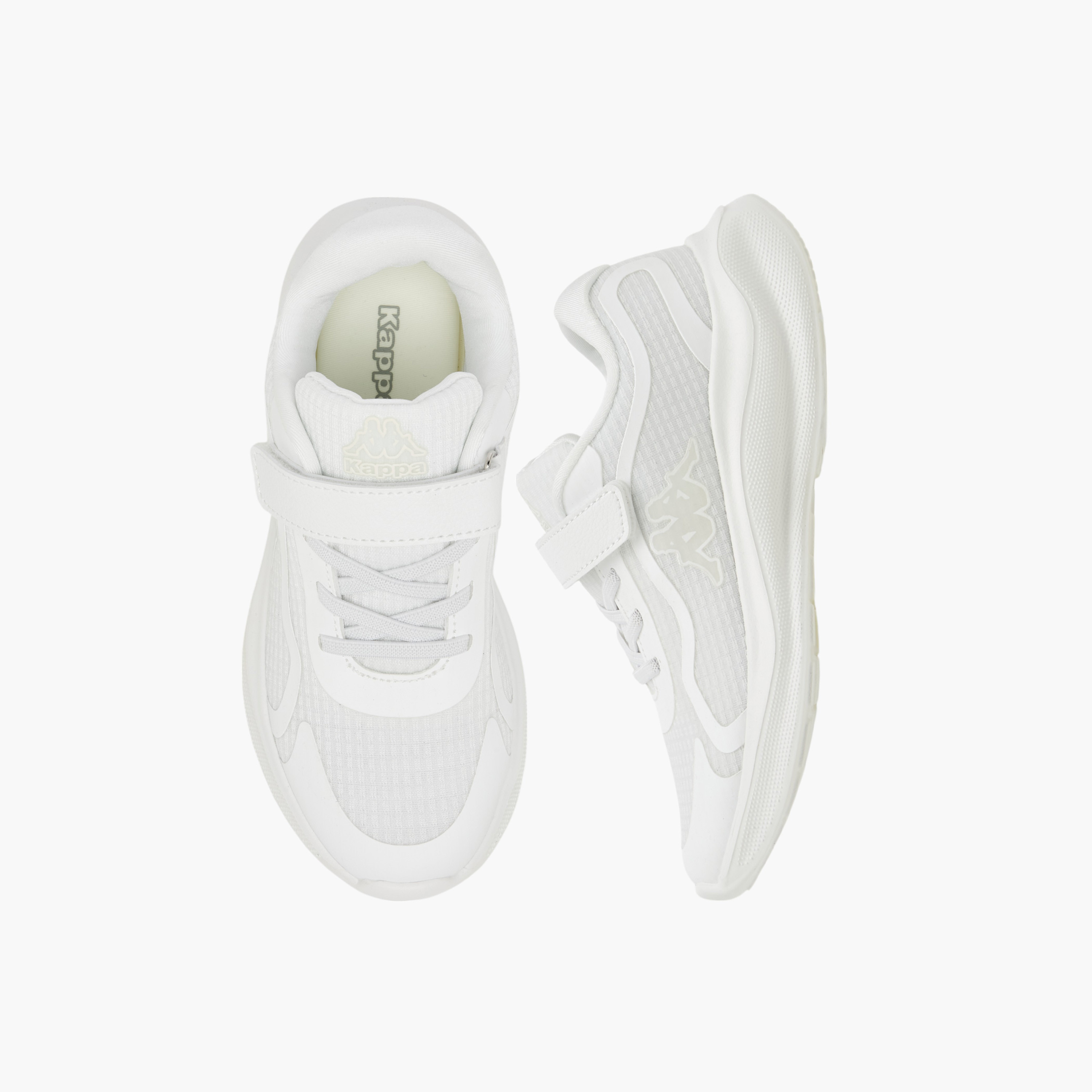 Kappa Girls Logo Print Hook & Loop Walking Shoes-girls-shoes-sports-image-1