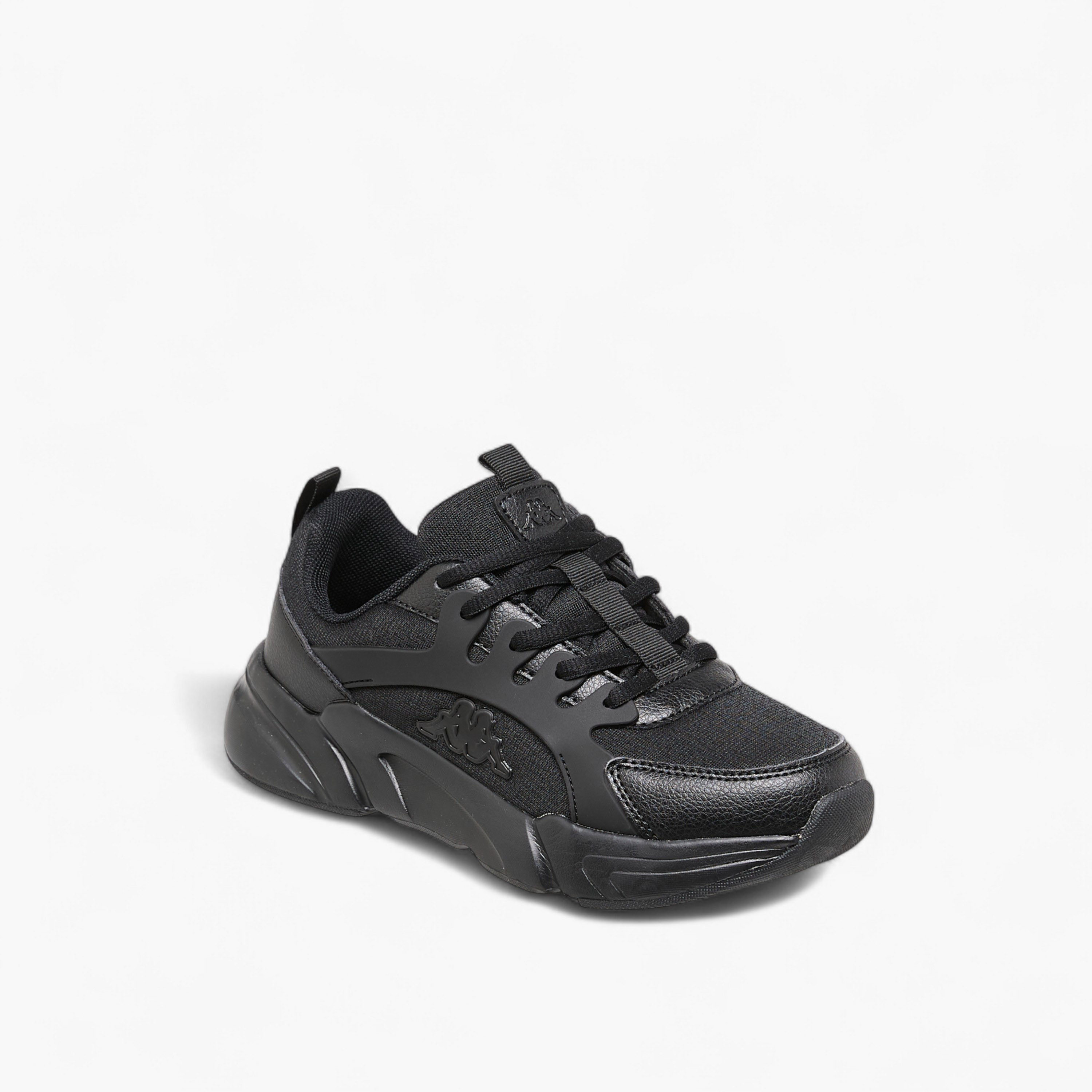 Kappa Kids' Logo Detail Sports Shoes with Lace-Up Closure-girls-shoes-schoolshoes-image-2