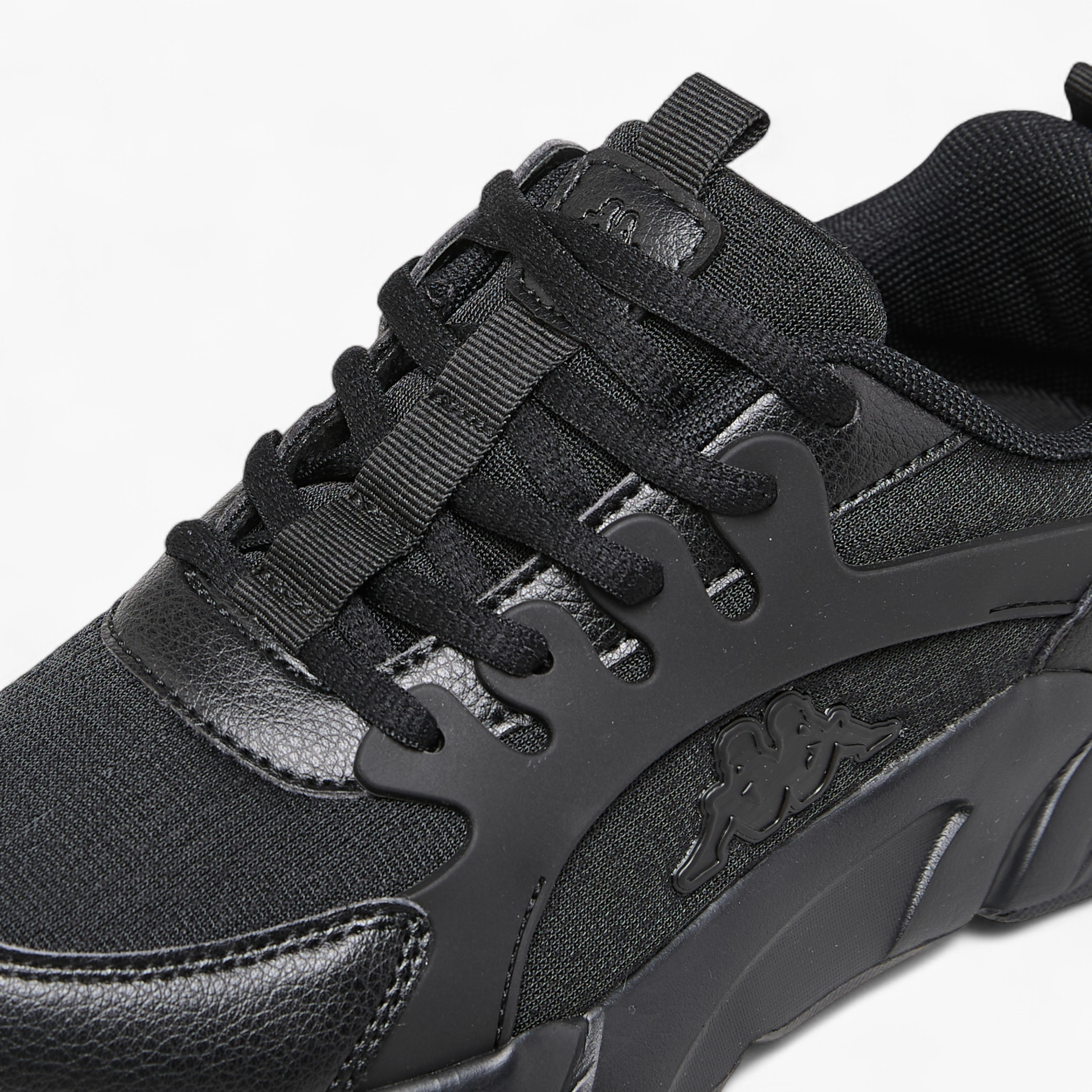 Kappa Kids' Logo Detail Sports Shoes with Lace-Up Closure-girls-shoes-schoolshoes-image-4